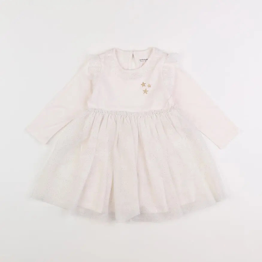 Vertbaudet - robe beige - 18 mois