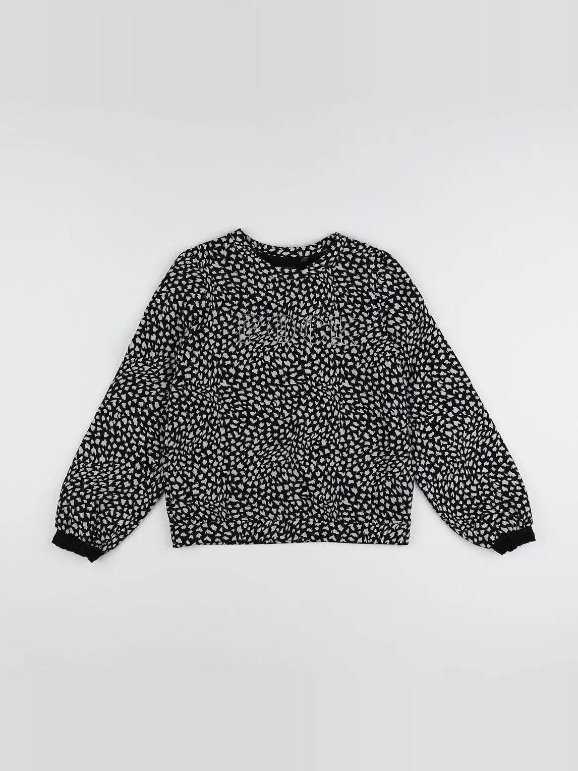 IKKS - sweat noir - 12 ans