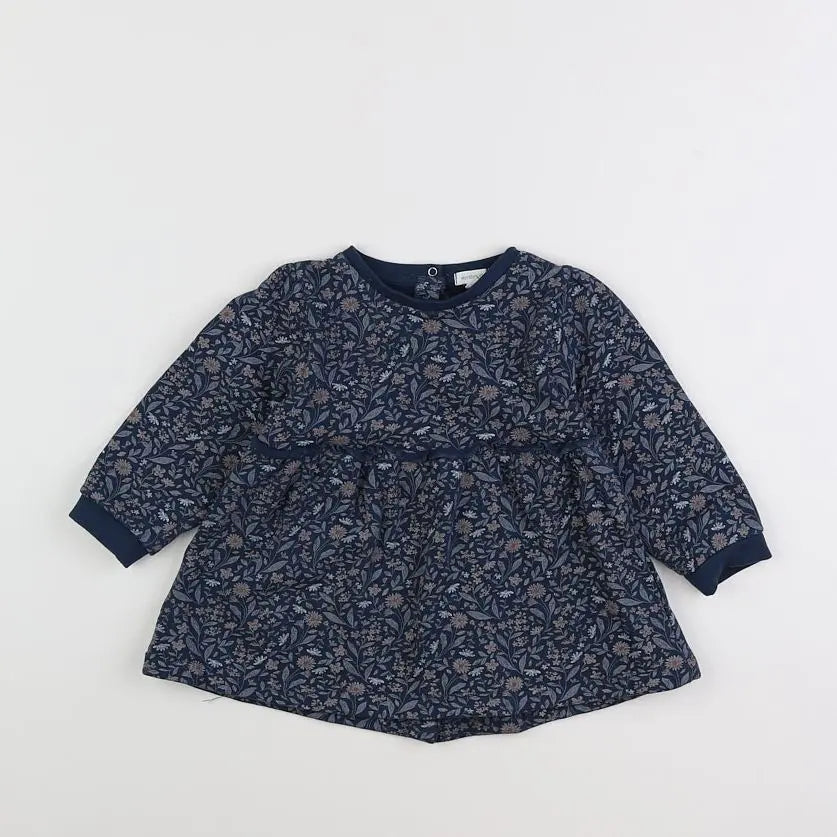 Vertbaudet - robe vert, bleu - 2 ans