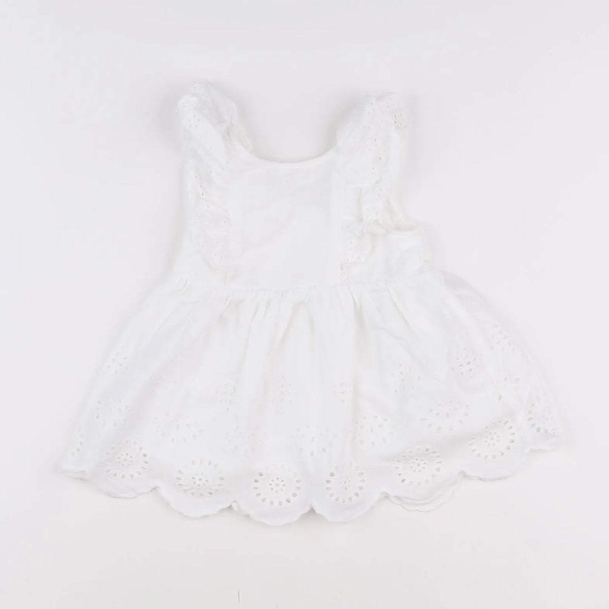 Vertbaudet - robe blanc - 12 mois