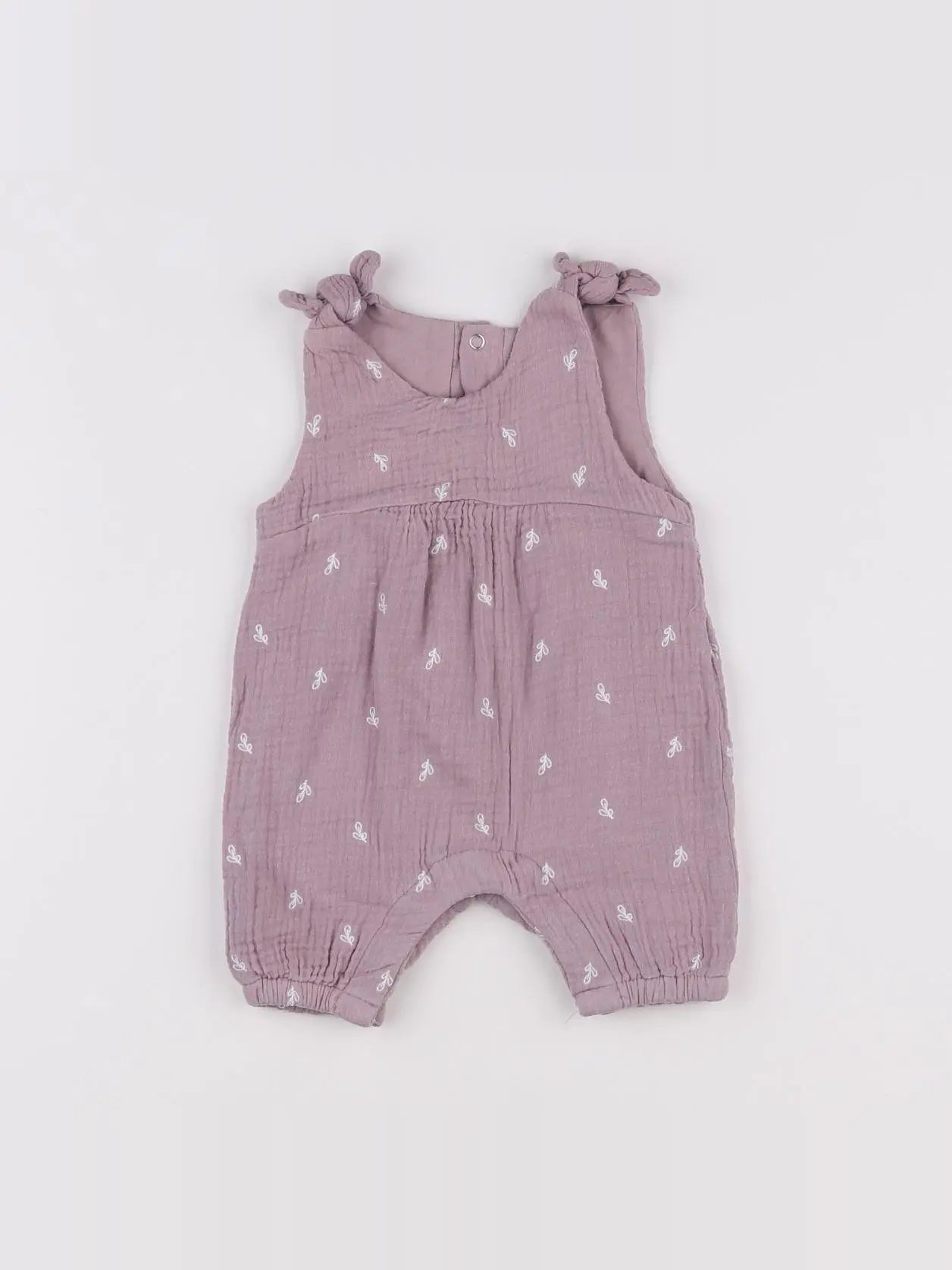 Vertbaudet - combinaison violet - 1 mois