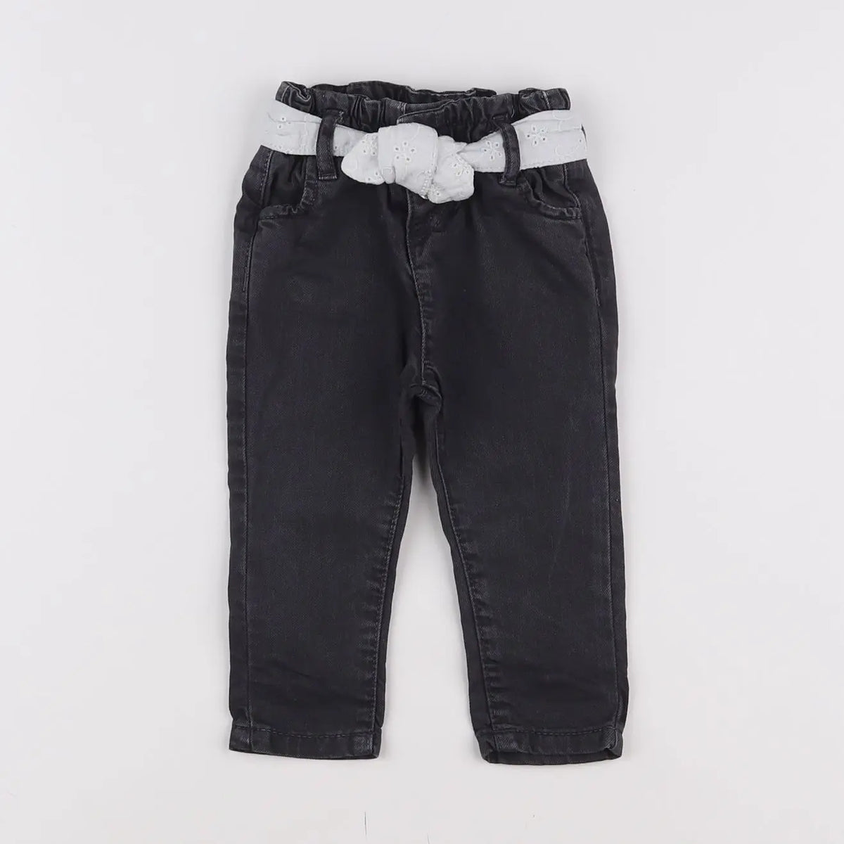 Vertbaudet - jean gris - 6 mois