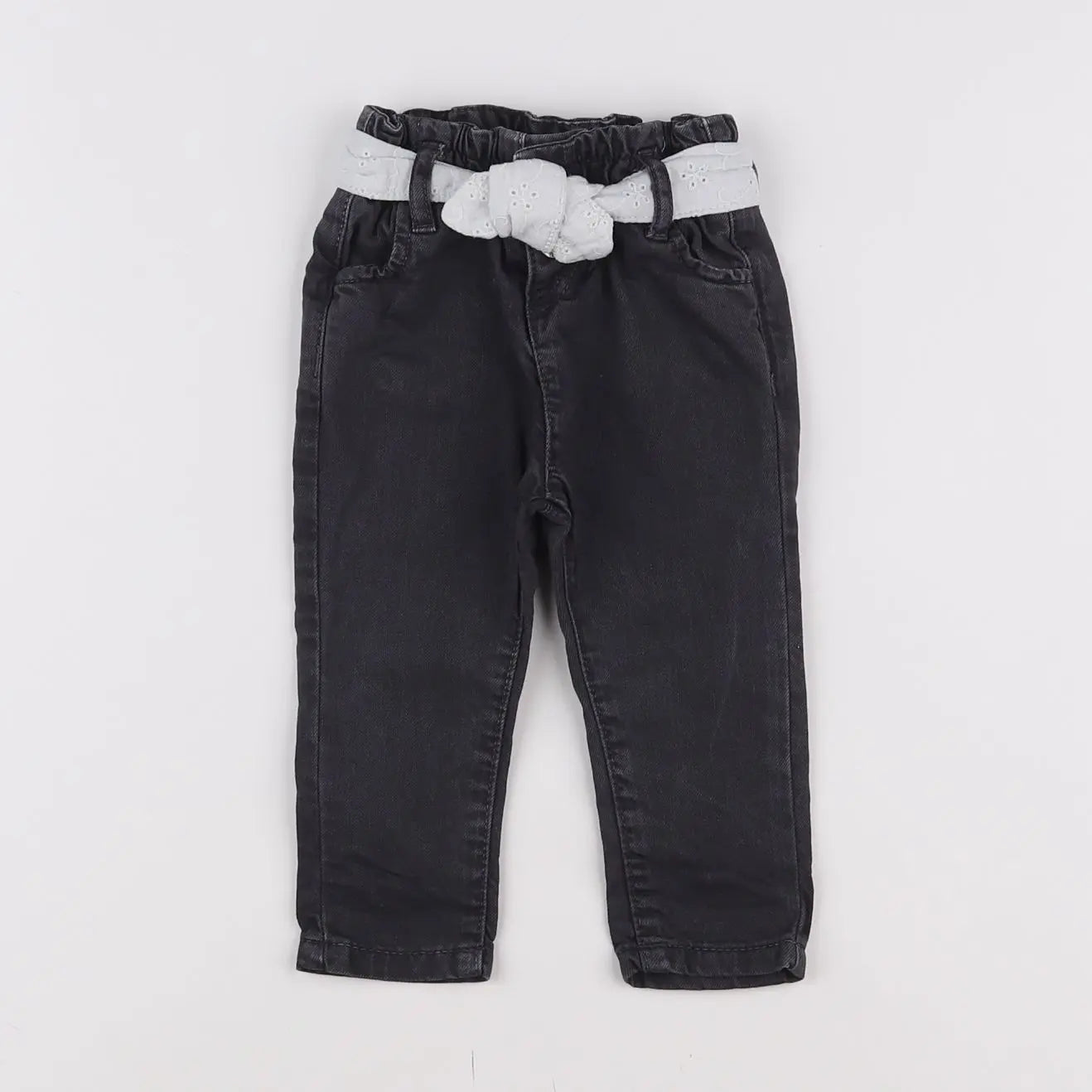 Vertbaudet - jean gris - 6 mois