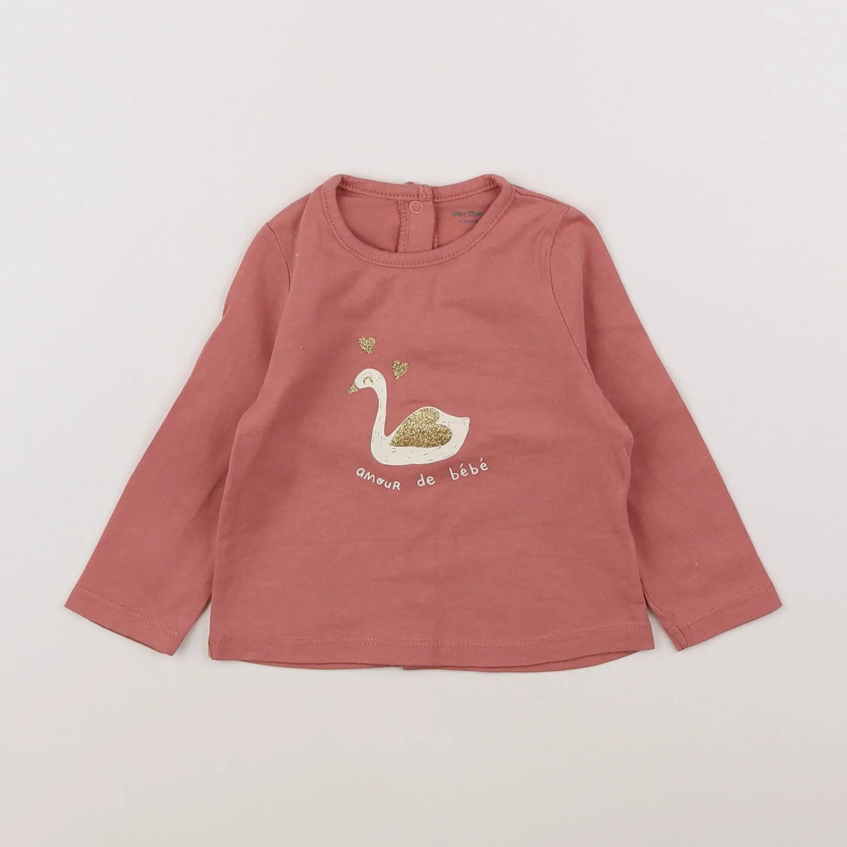 Vertbaudet - tee-shirt rose - 6 mois