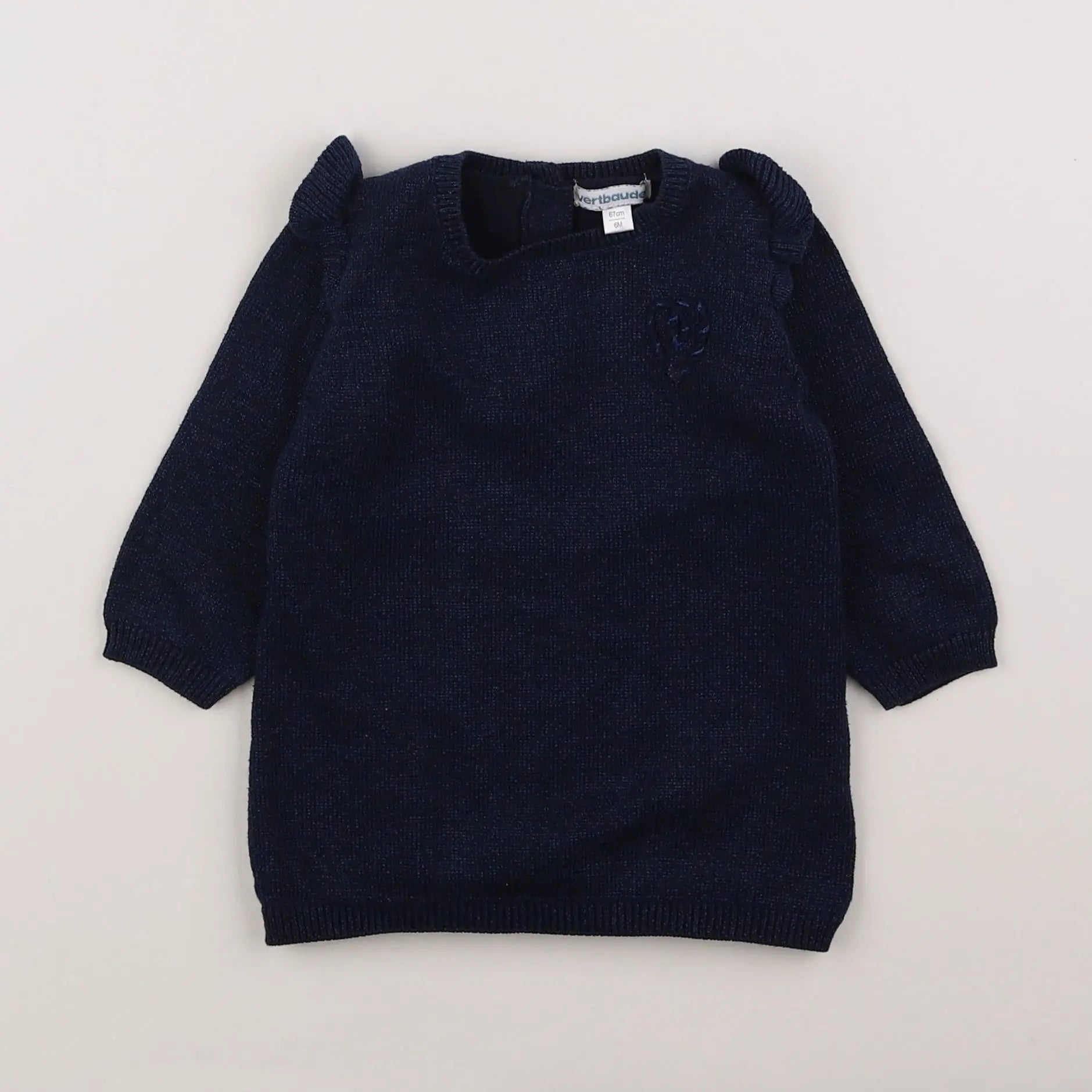 Vertbaudet - robe bleu - 6 mois