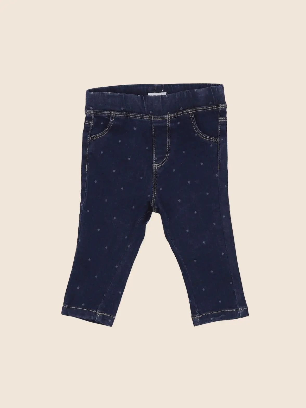 Vertbaudet - jegging bleu - 6 mois