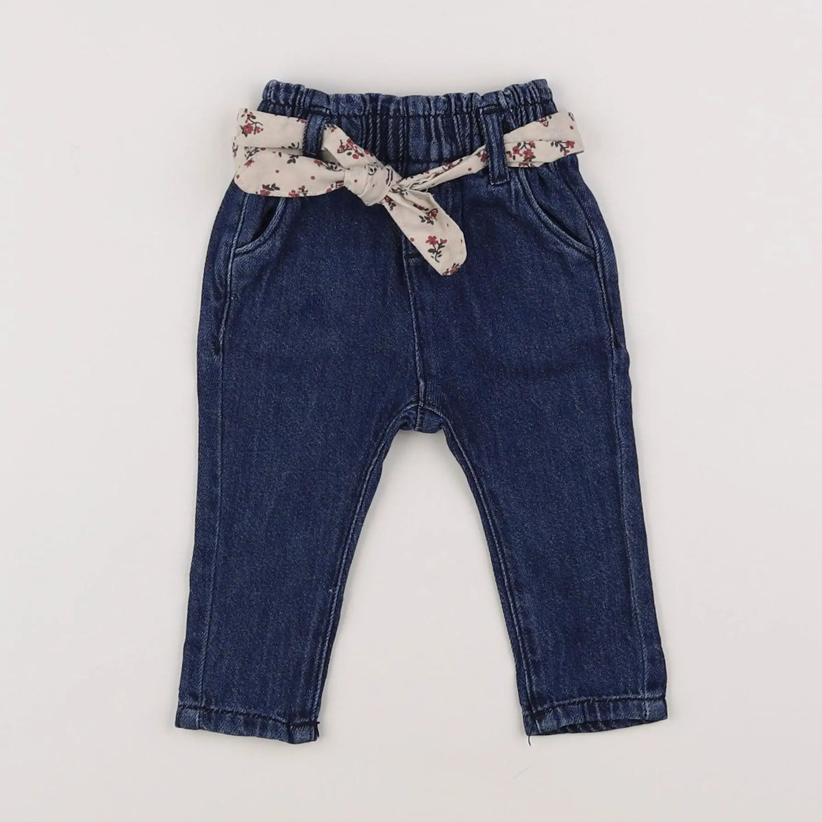Vertbaudet - jean bleu - 3 mois