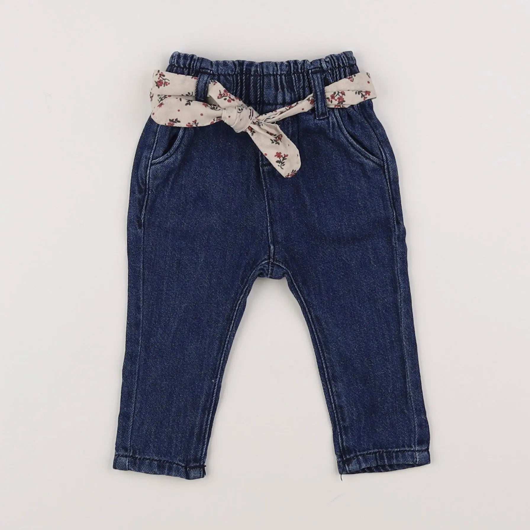 Vertbaudet - jean bleu - 3 mois