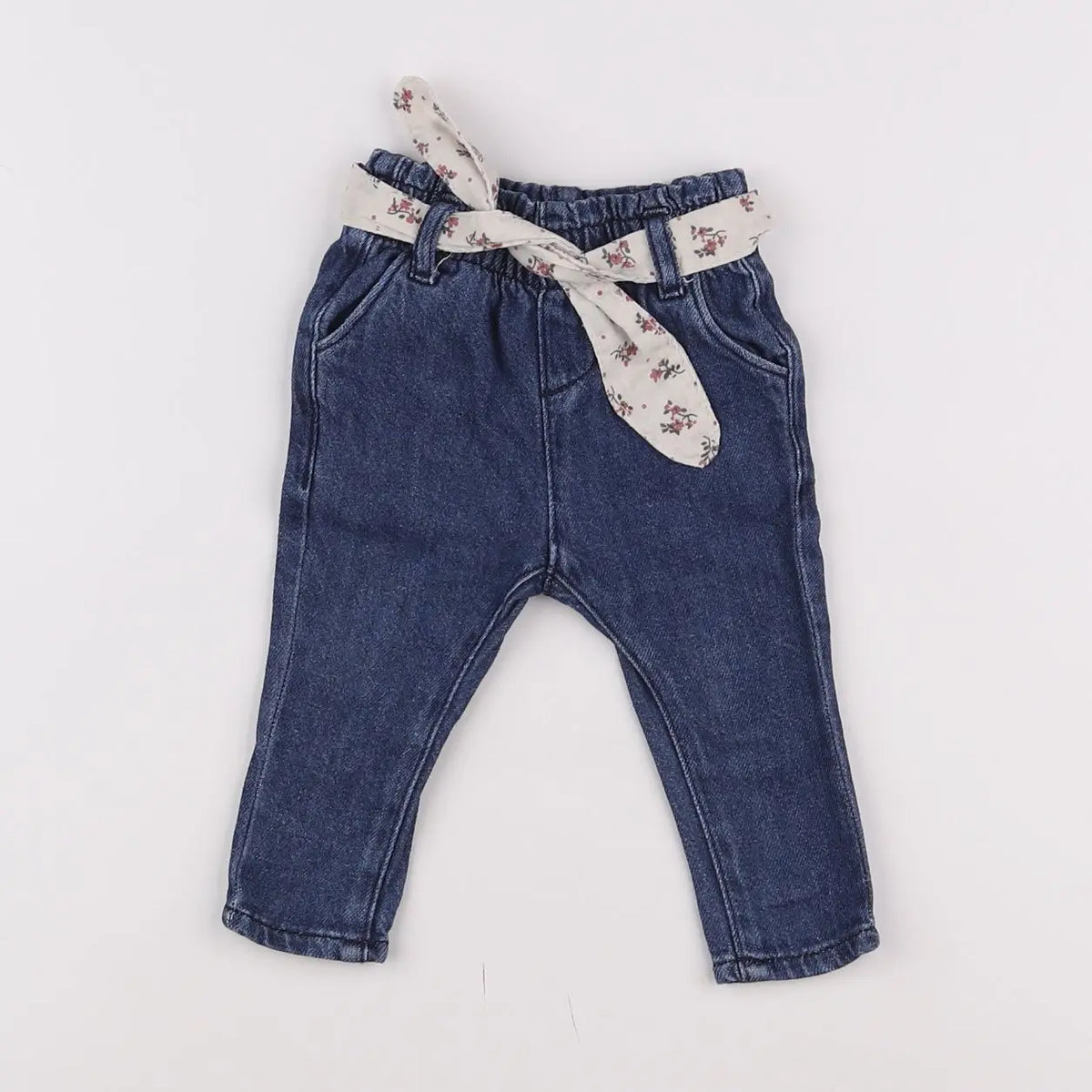 Vertbaudet - jean bleu - 3 mois
