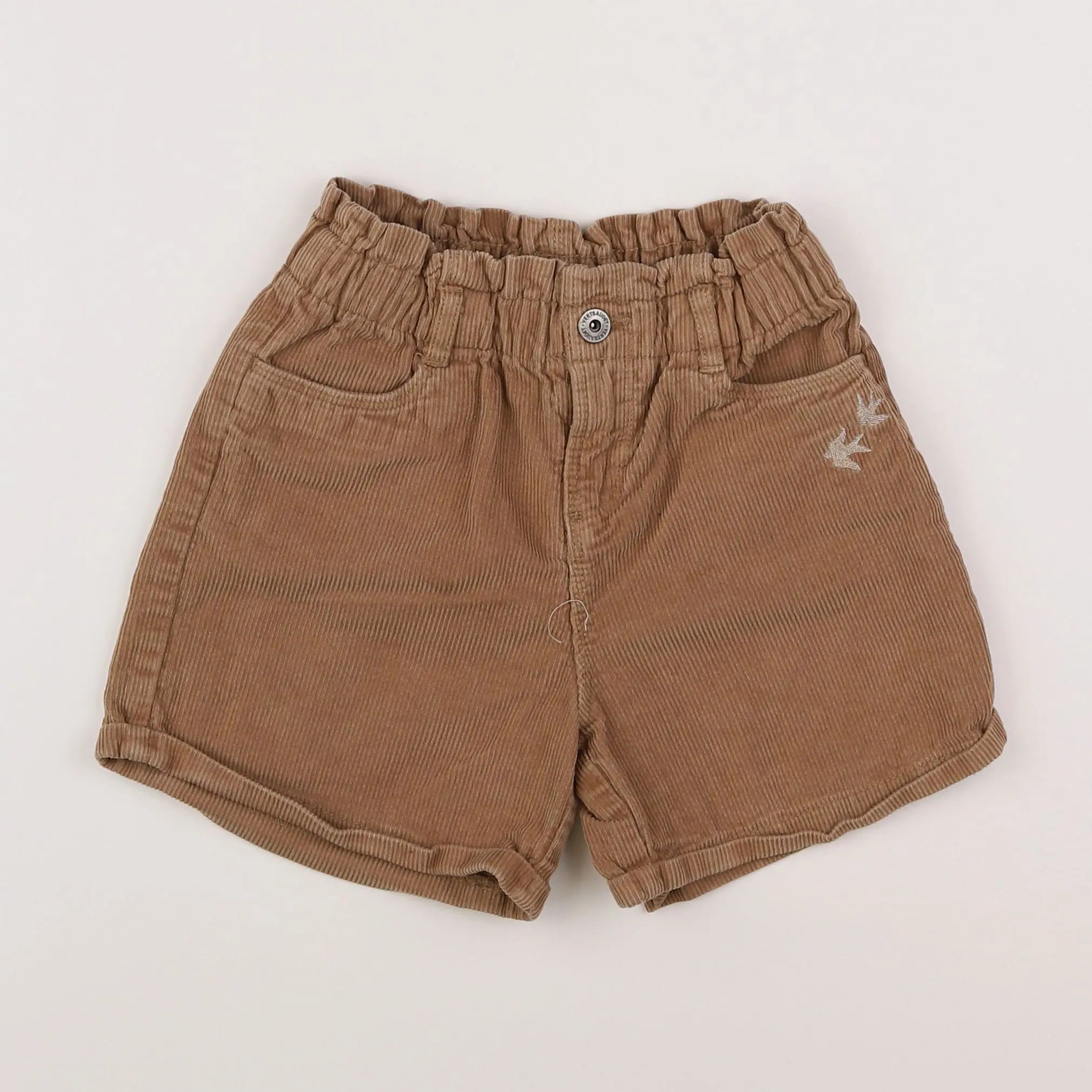 Vertbaudet - short marron - 8 ans