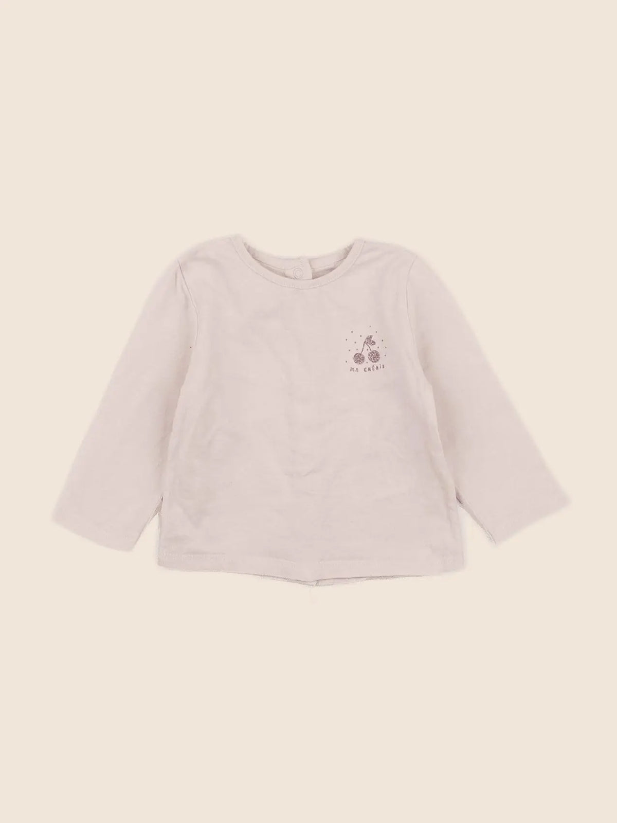 Vertbaudet - tee-shirt beige - 3 mois
