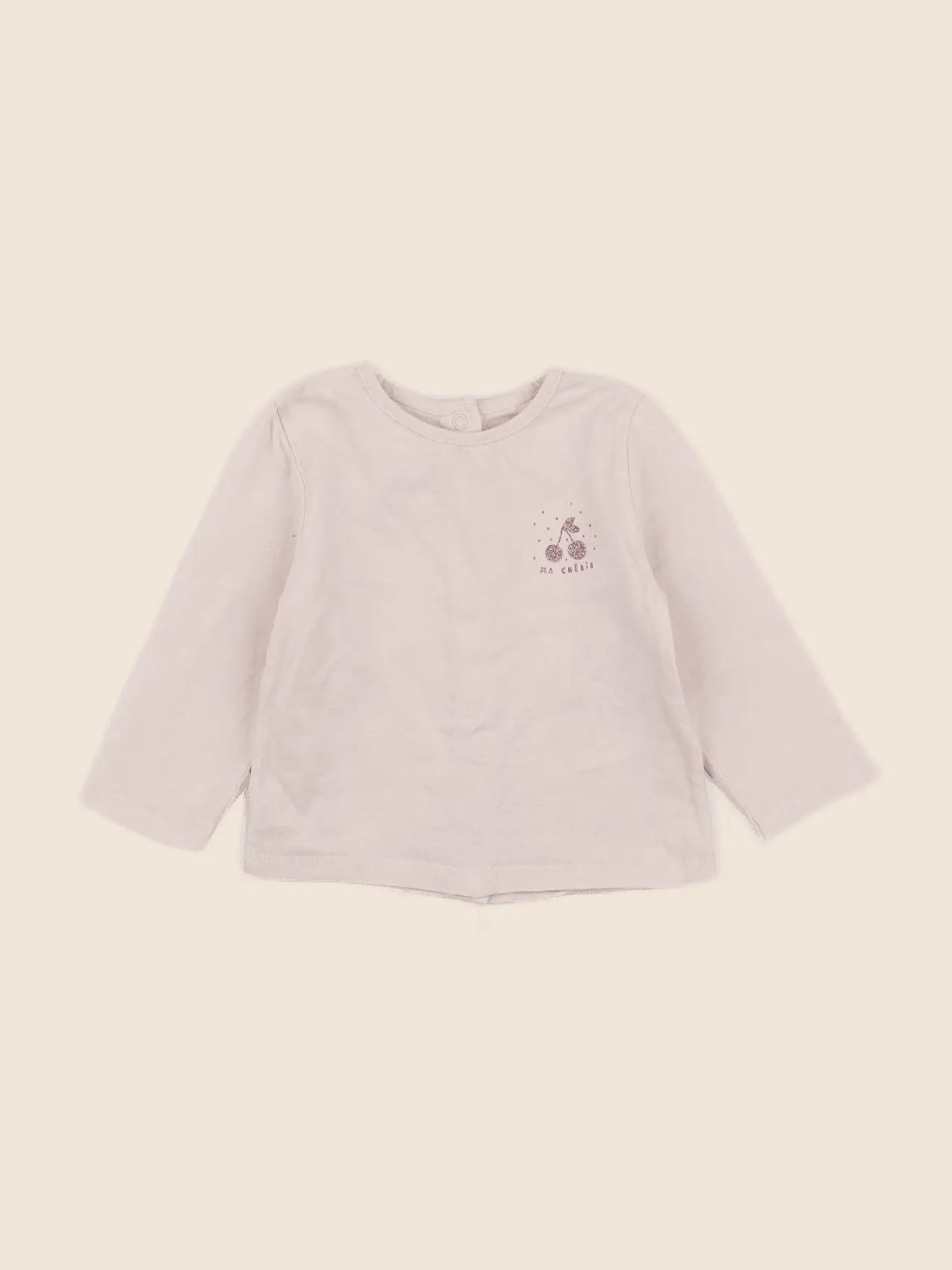 Vertbaudet - tee-shirt beige - 3 mois