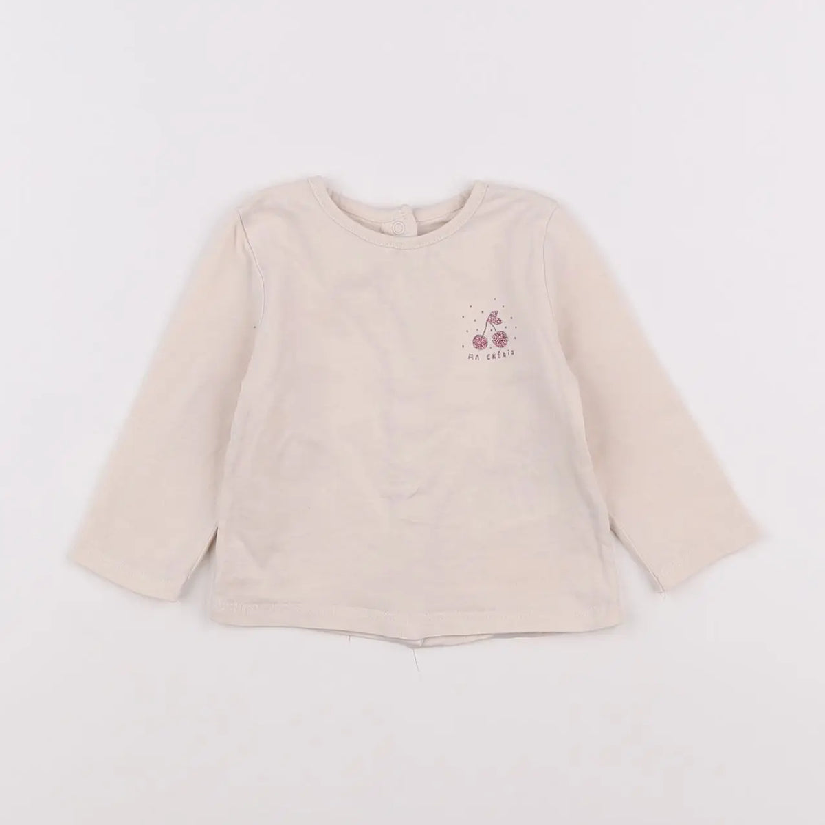 Vertbaudet - tee-shirt beige - 3 mois
