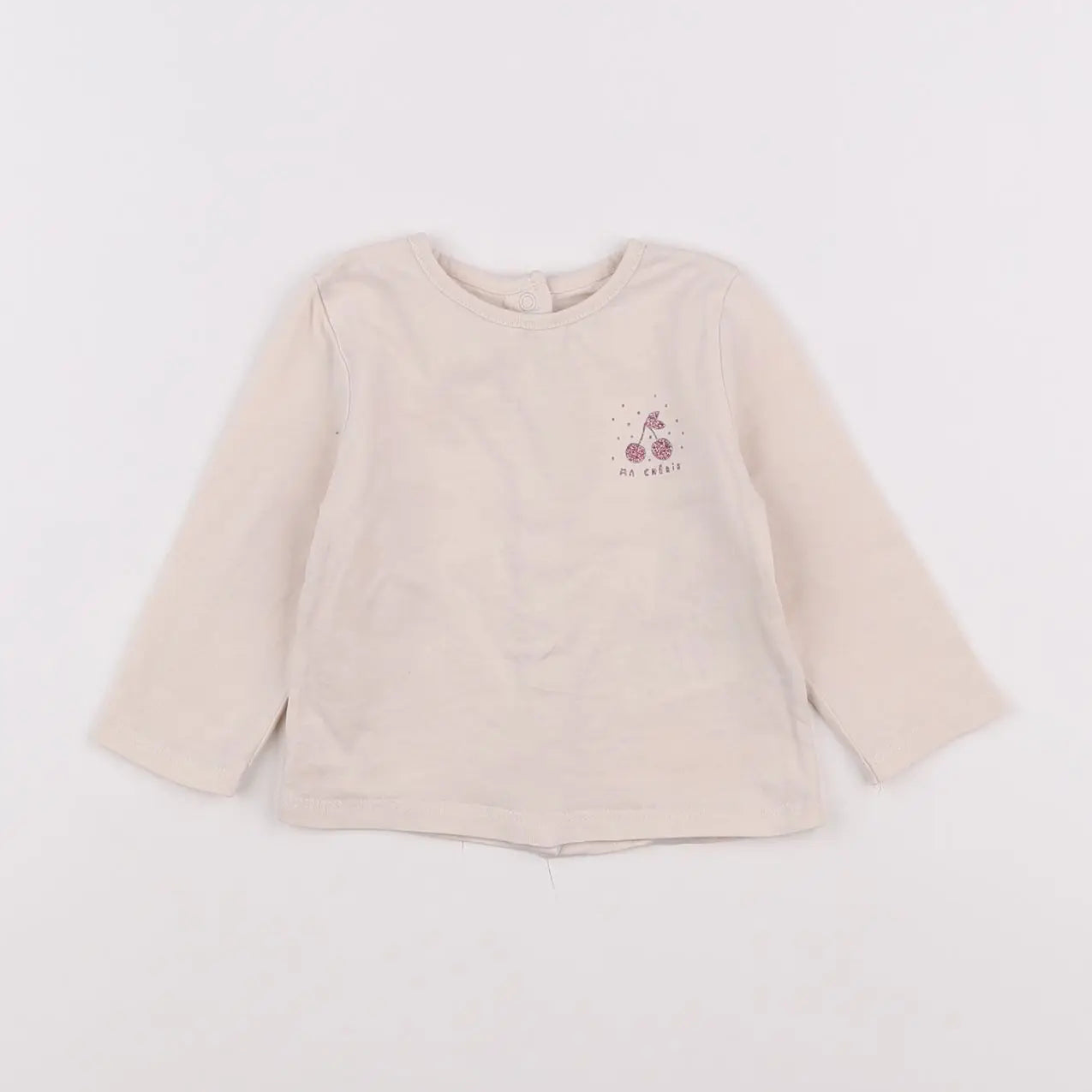 Vertbaudet - tee-shirt beige - 3 mois