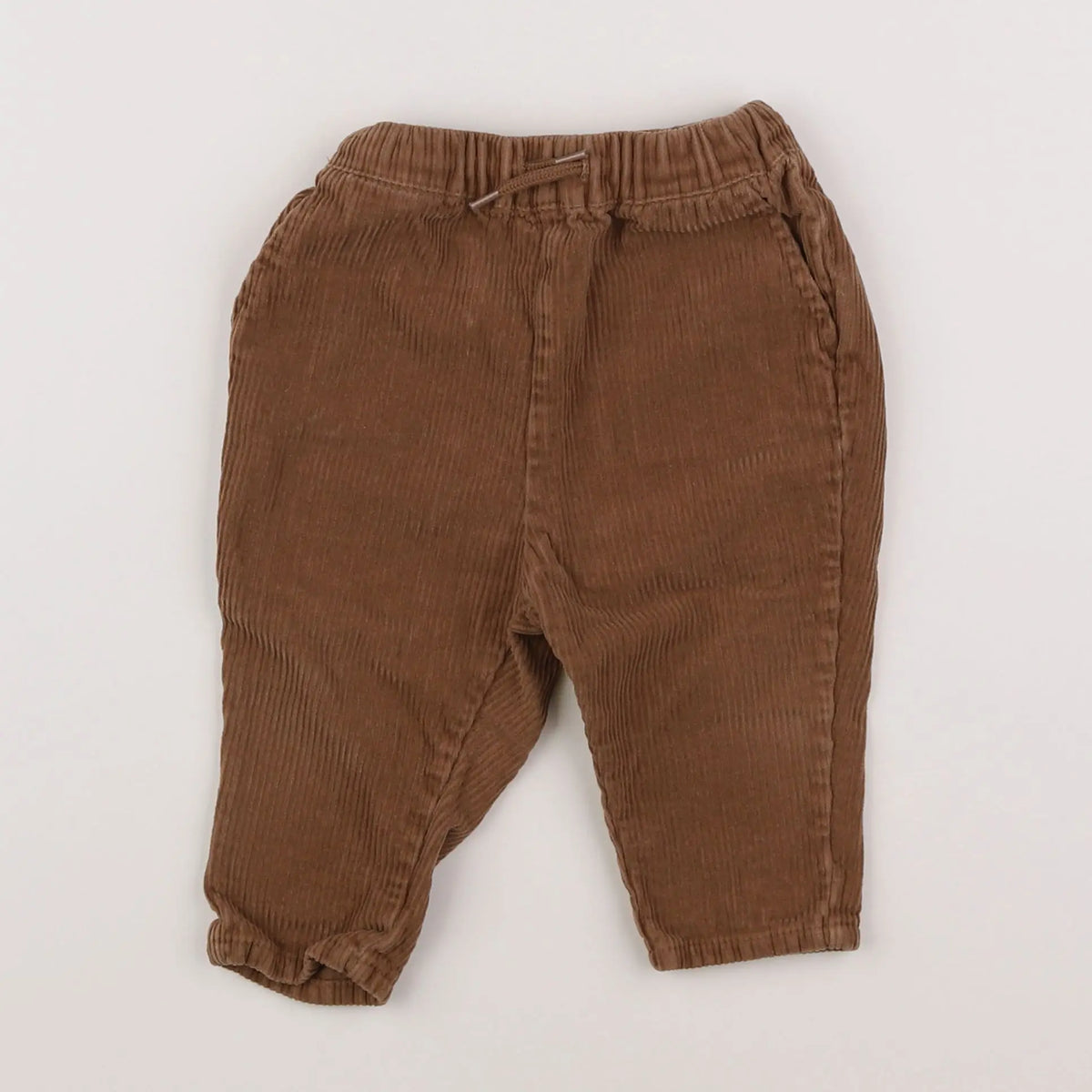 Vertbaudet - pantalon marron - 12 mois