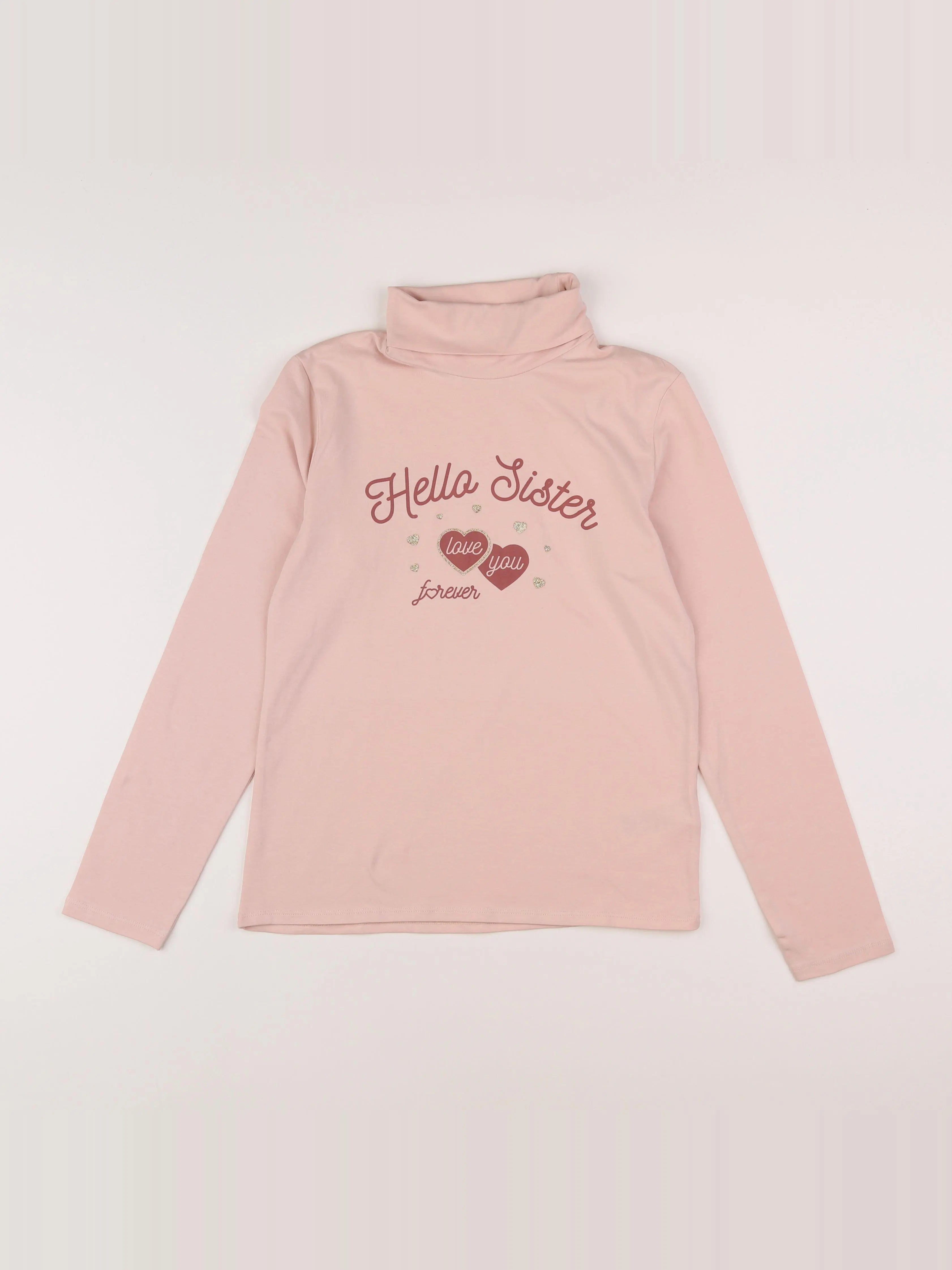 Vertbaudet - sous-pull rose - 12 ans