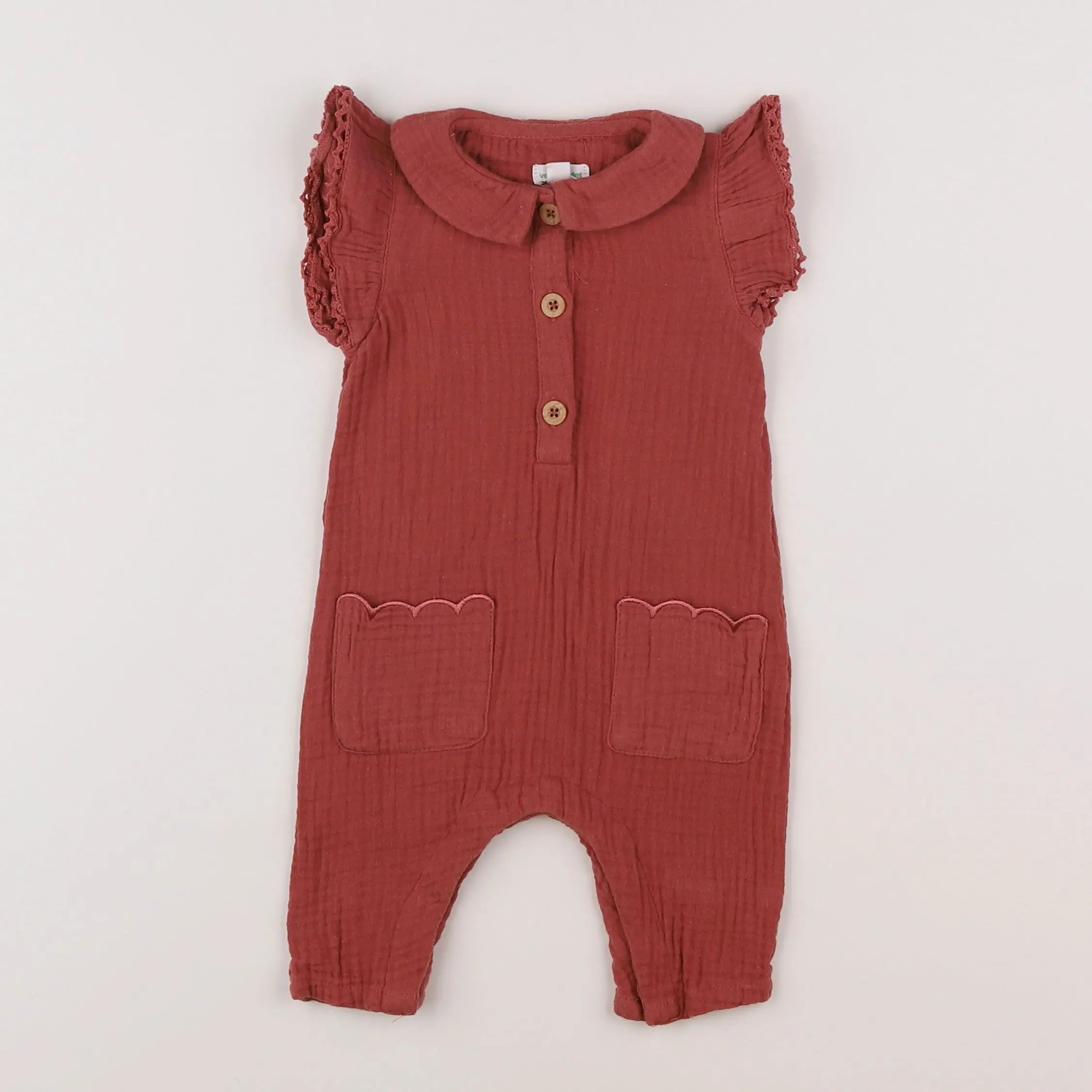 Vertbaudet - combinaison rose - 3 mois