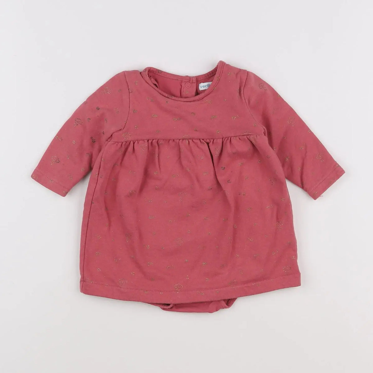 Vertbaudet - robe rose - 6 mois