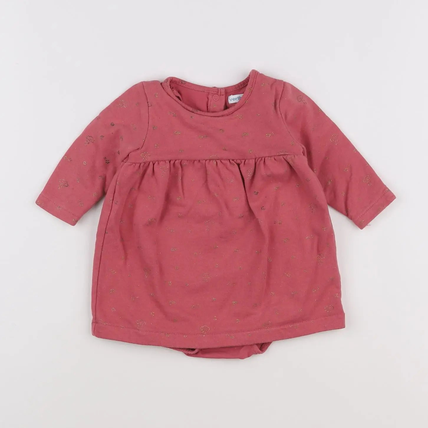 Vertbaudet - robe rose - 6 mois