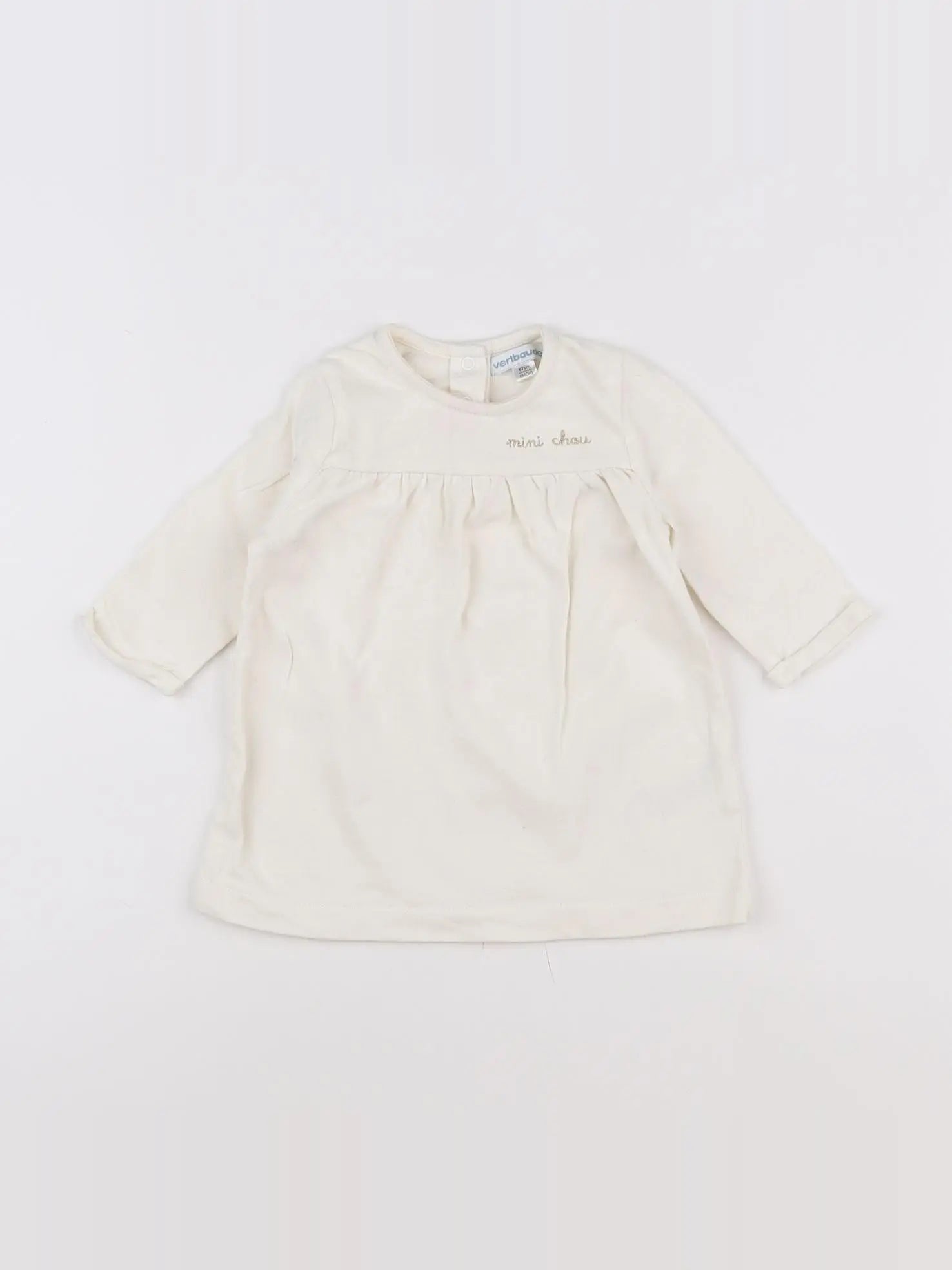 Vertbaudet - robe blanc - 6 mois