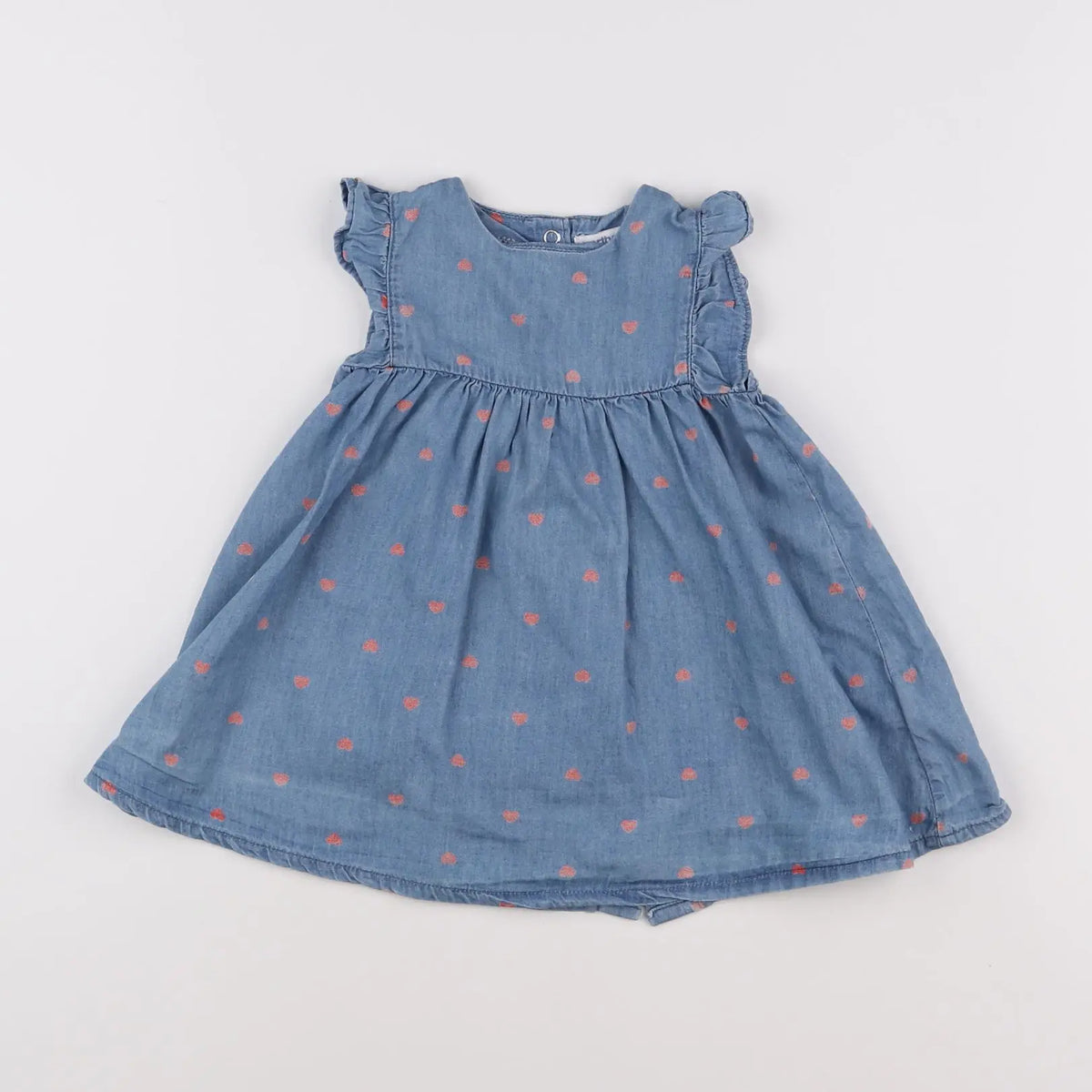 Vertbaudet - robe bleu - 12 mois