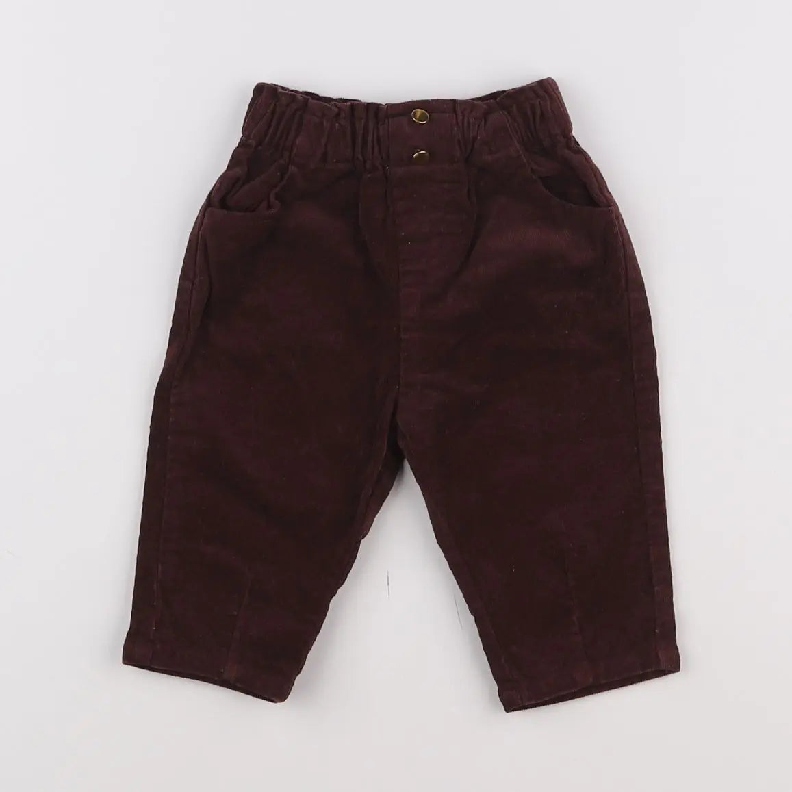 Vertbaudet - pantalon rouge - 6 mois
