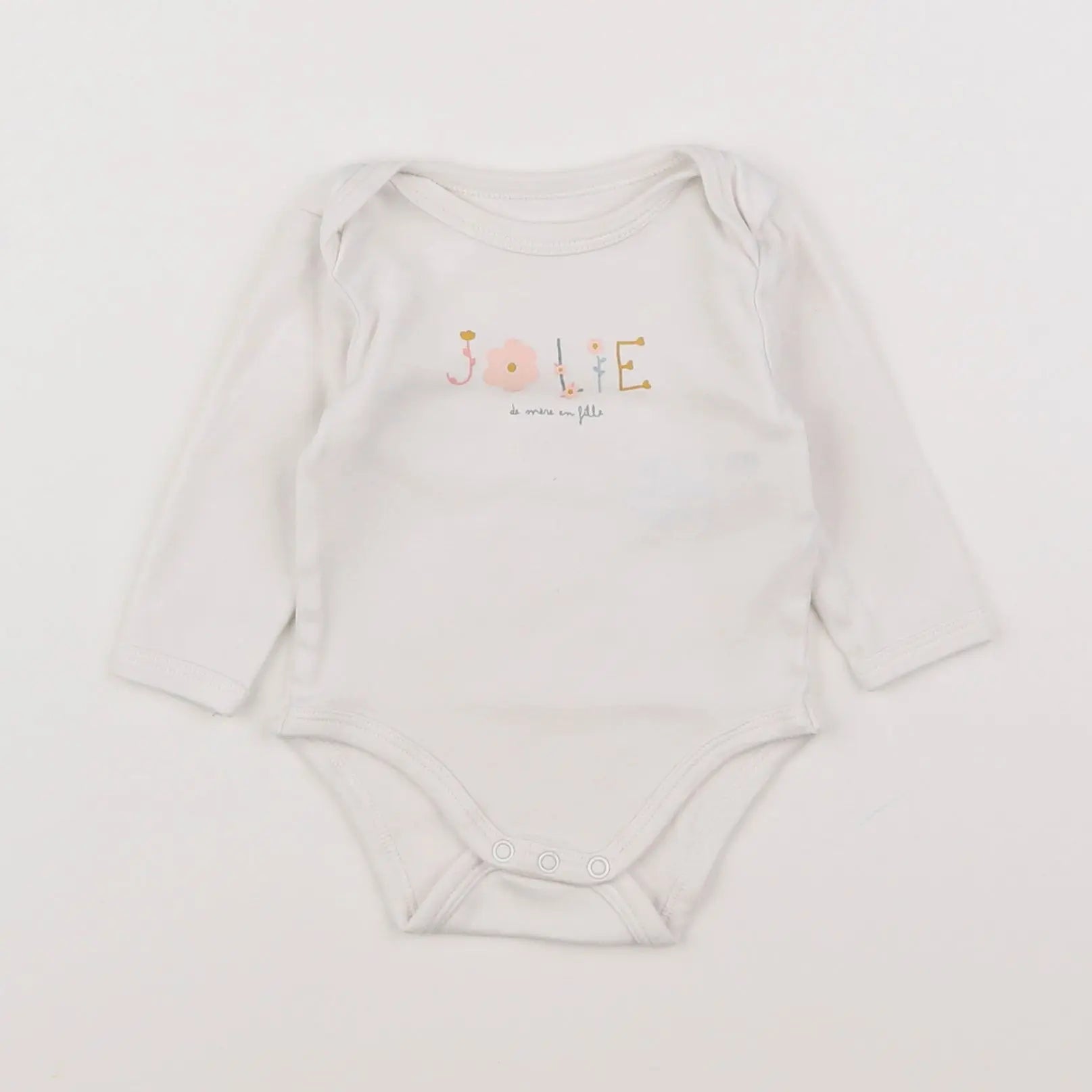 Vertbaudet - body blanc - 3 mois
