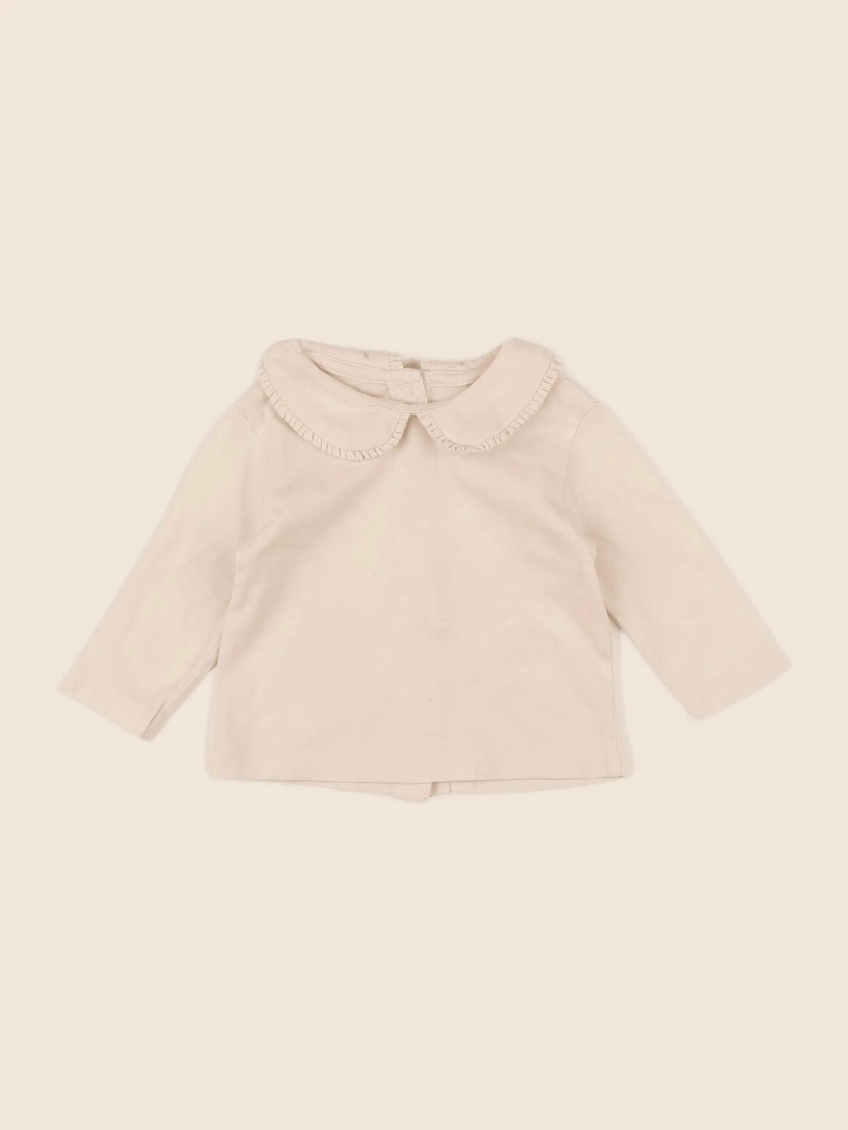 Vertbaudet - tee-shirt beige - 3 mois