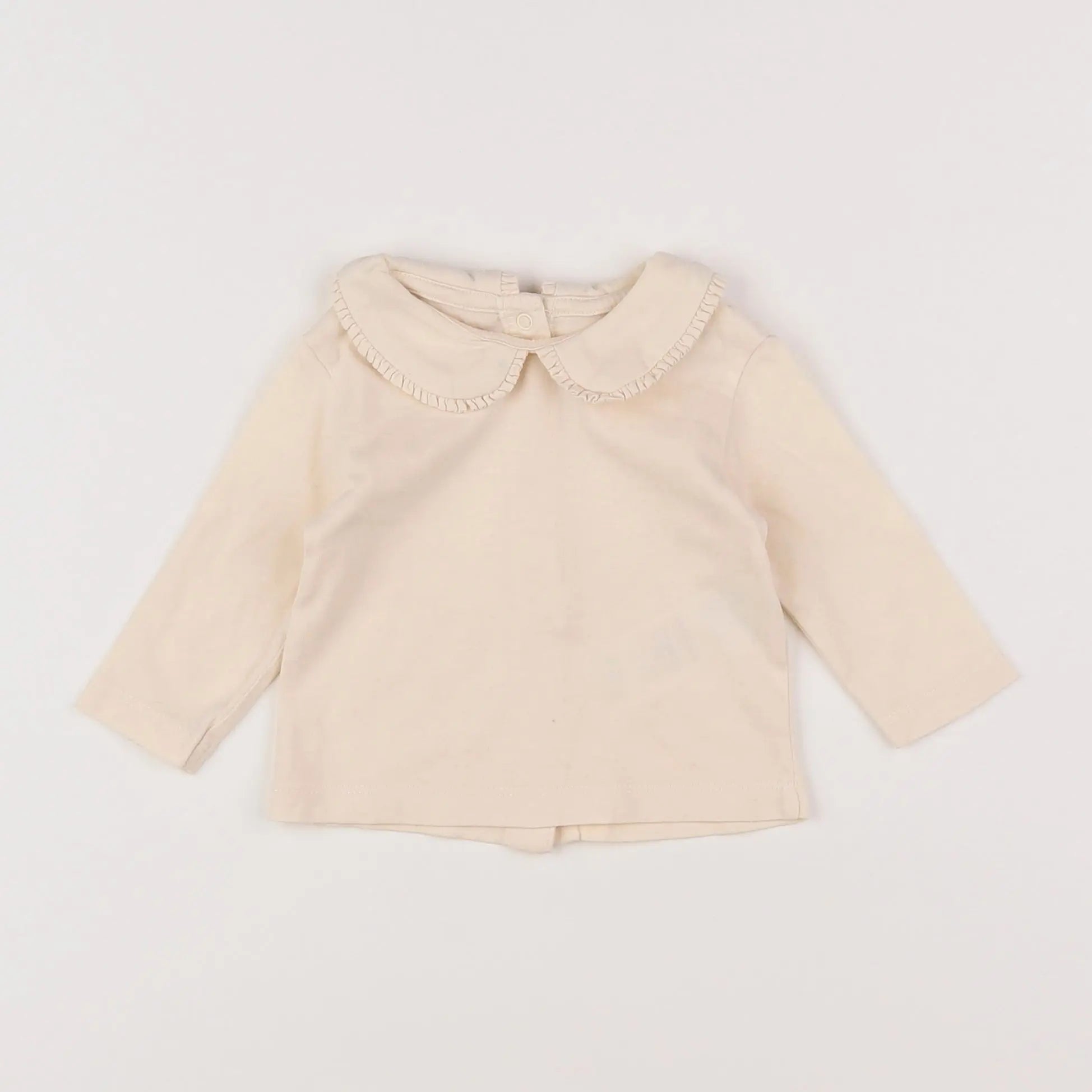 Vertbaudet - tee-shirt beige - 3 mois