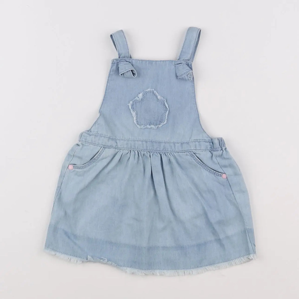 Vertbaudet - robe bleu - 12 mois