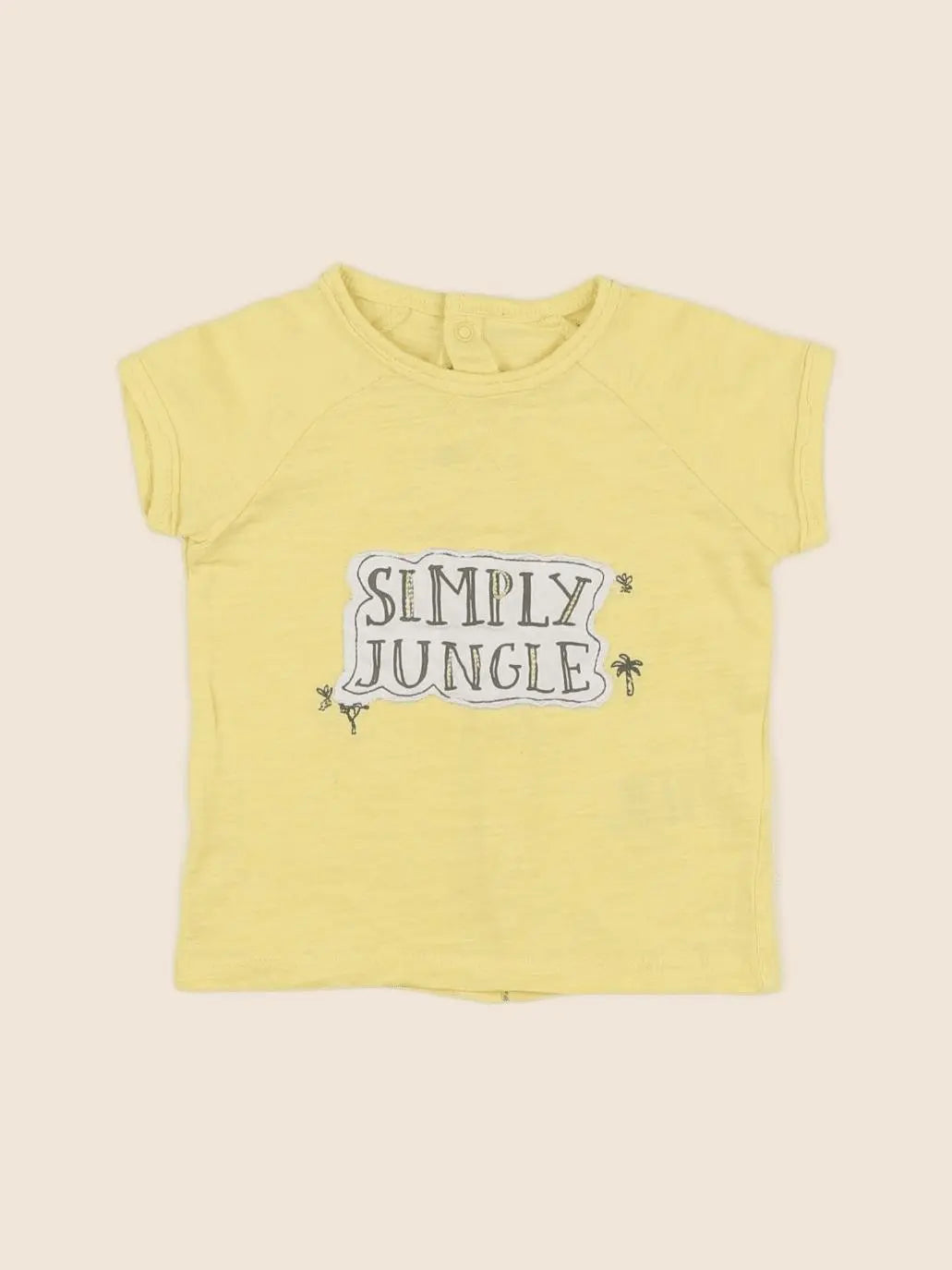 Vertbaudet - tee-shirt jaune - 6 mois