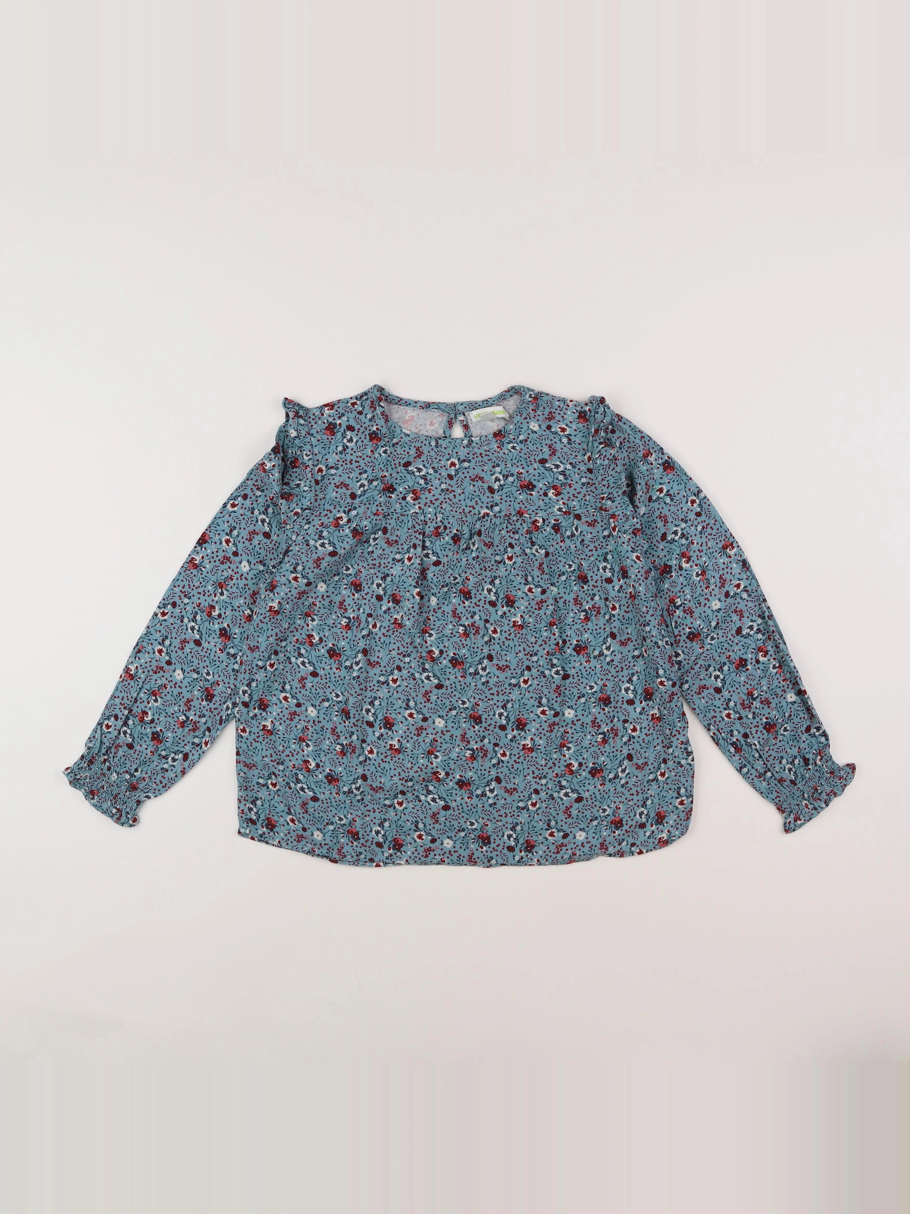 Vertbaudet - blouse bleu - 8 ans