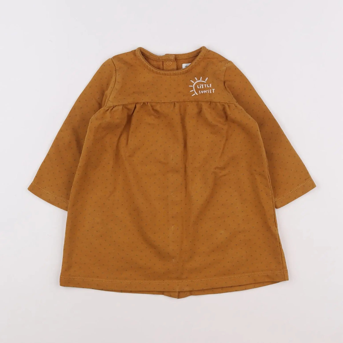 Vertbaudet - robe marron - 18 mois
