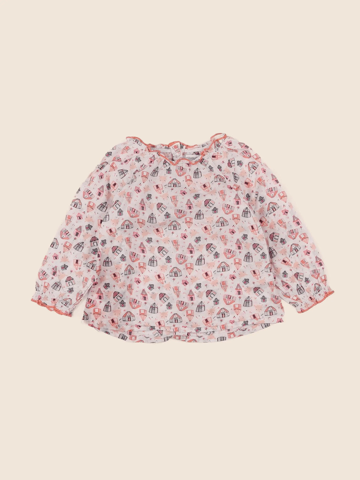 Vertbaudet - blouse rose - 18 mois