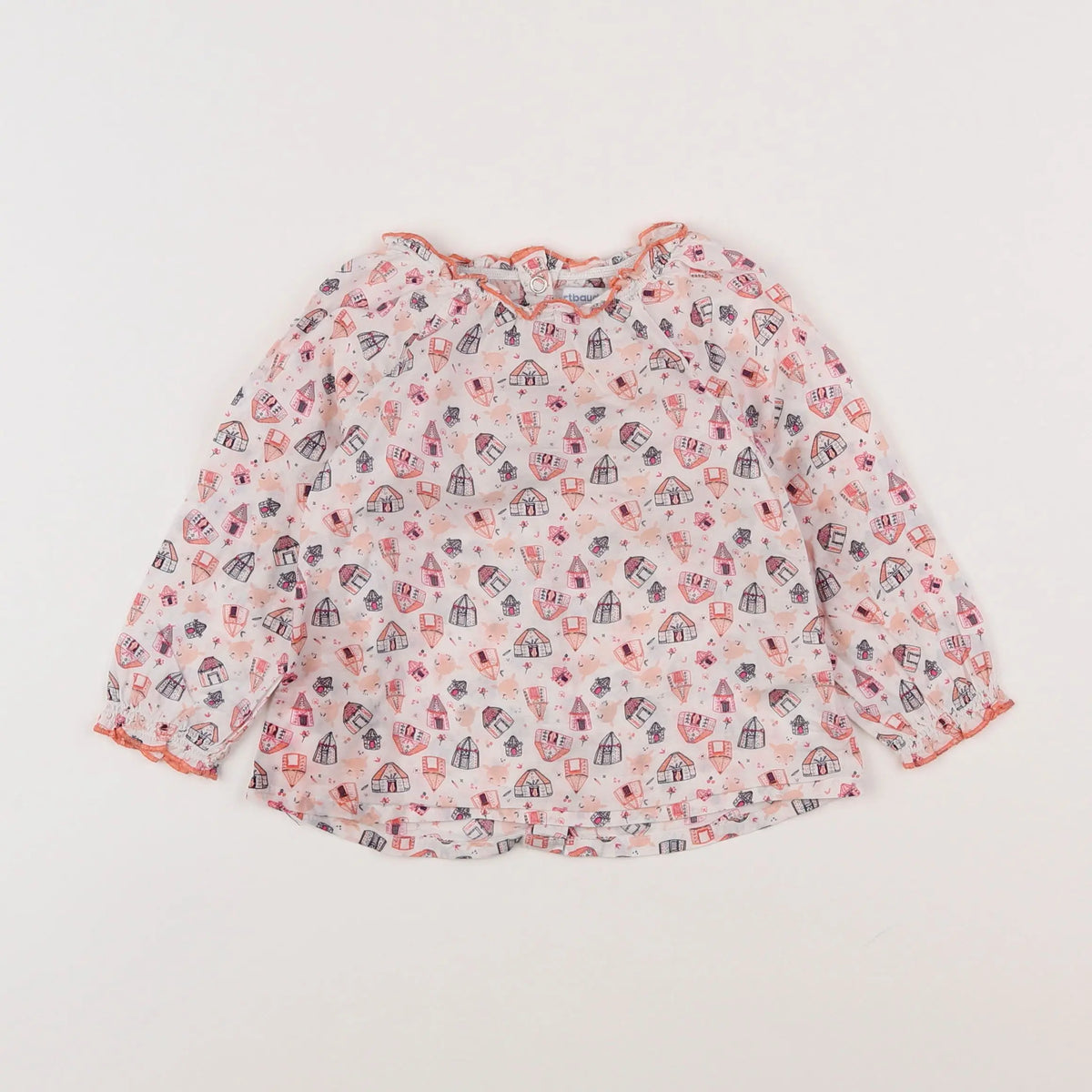 Vertbaudet - blouse rose - 18 mois