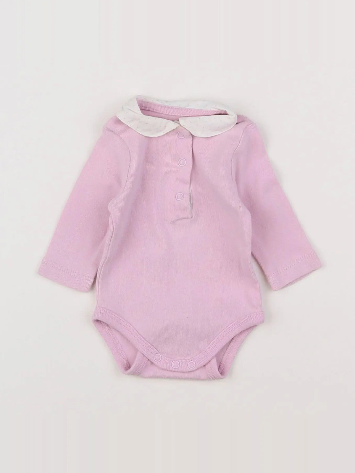 Vertbaudet - body rose - 1 mois