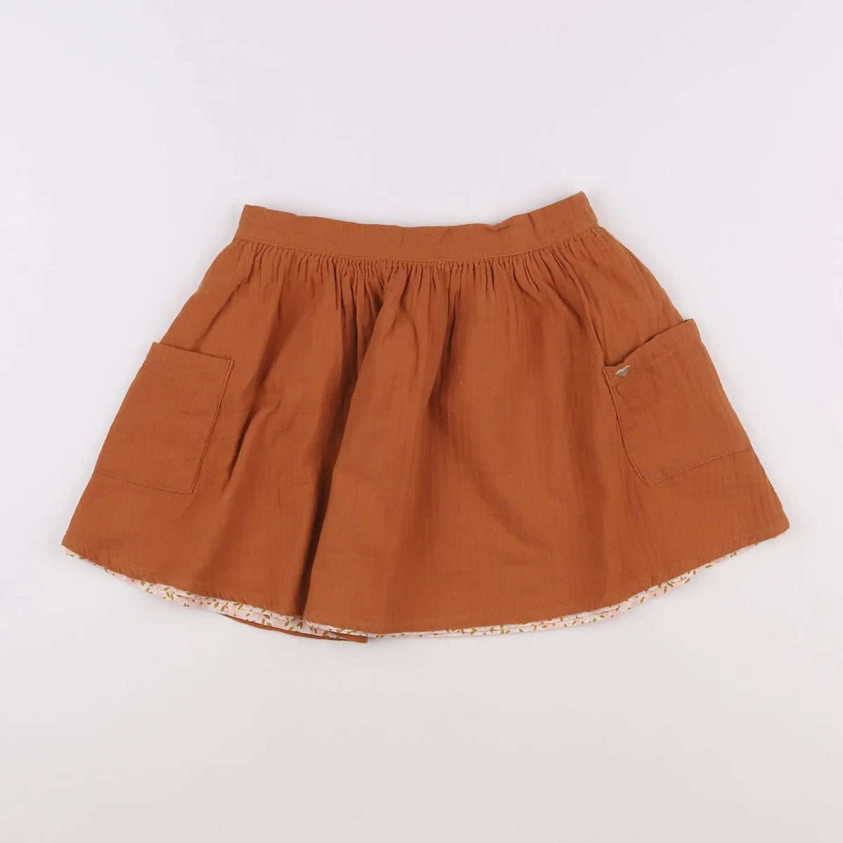 Vertbaudet - jupe marron - 10 ans