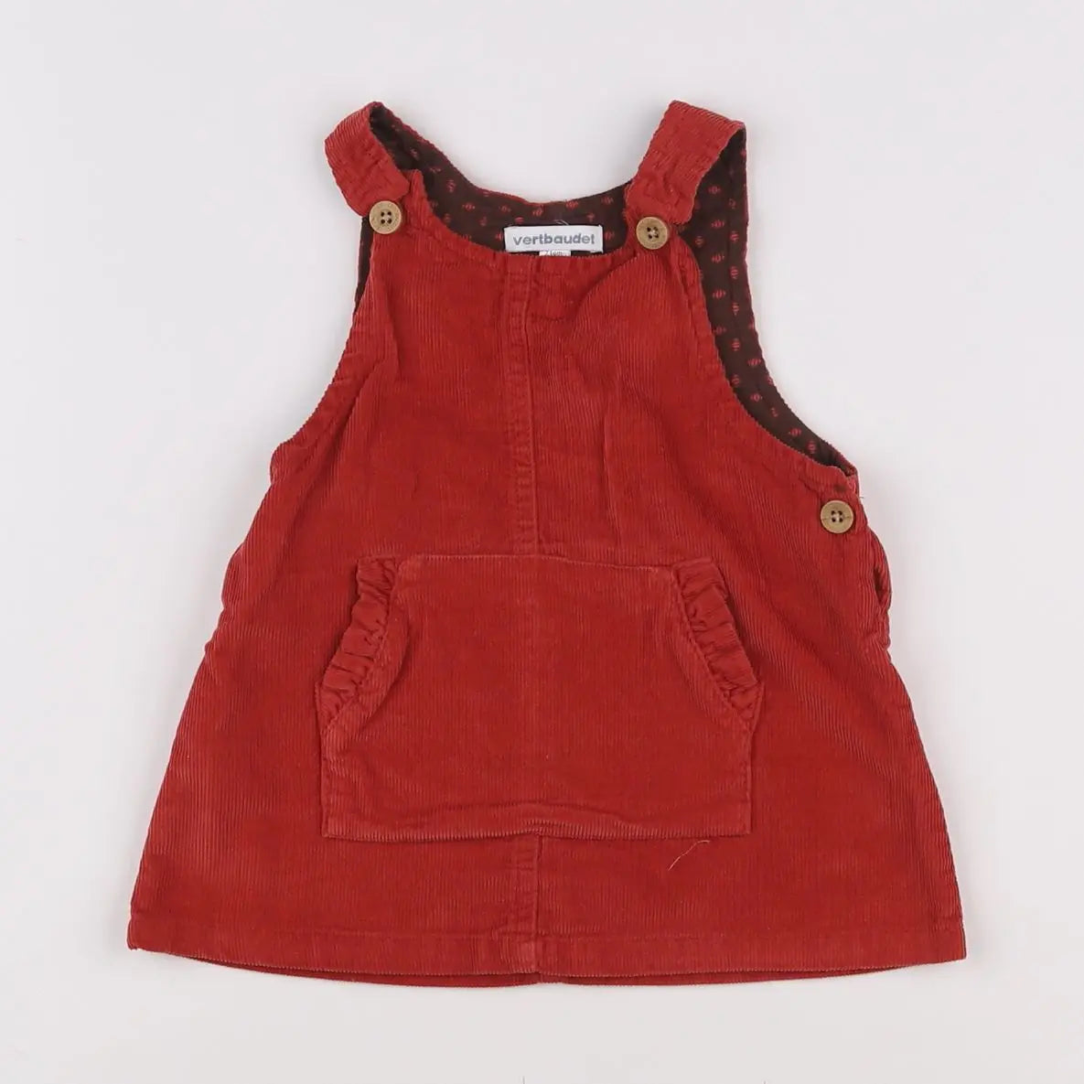 Vertbaudet - robe rouge - 9 mois