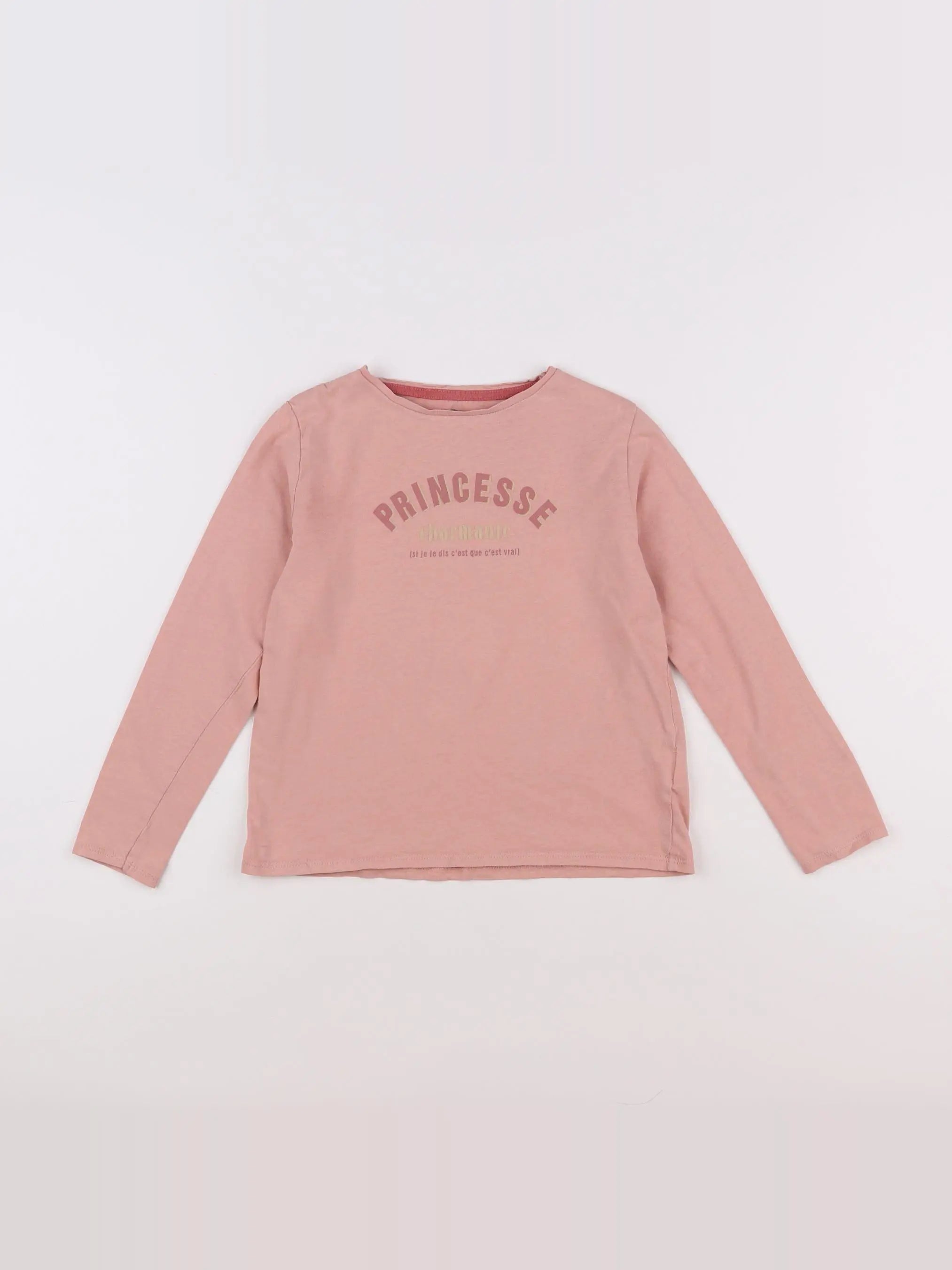 Vertbaudet - tee-shirt rose - 8 ans