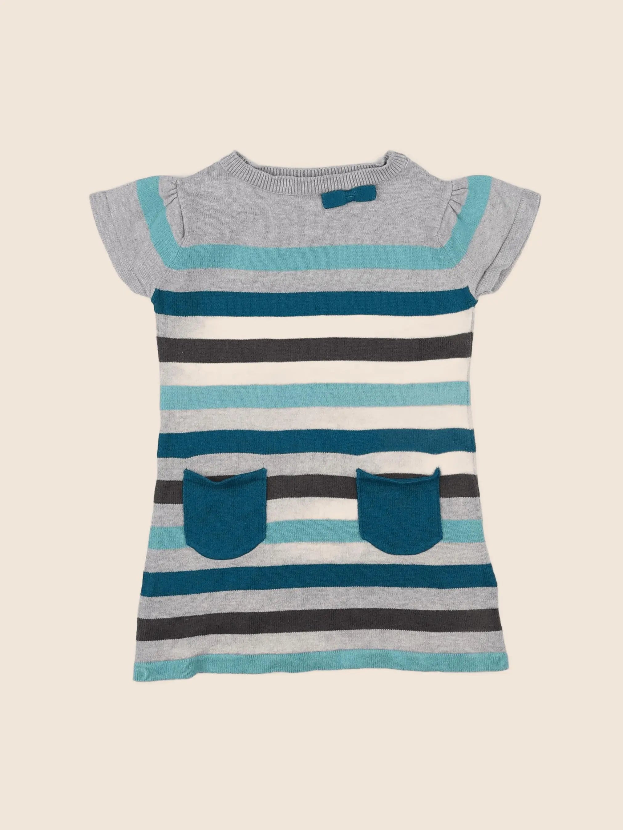 Vertbaudet - robe gris - 2 ans