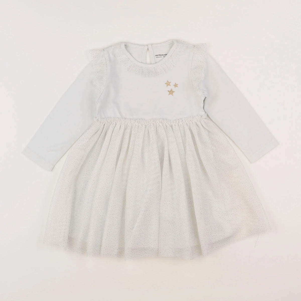 Vertbaudet - robe blanc - 18 mois