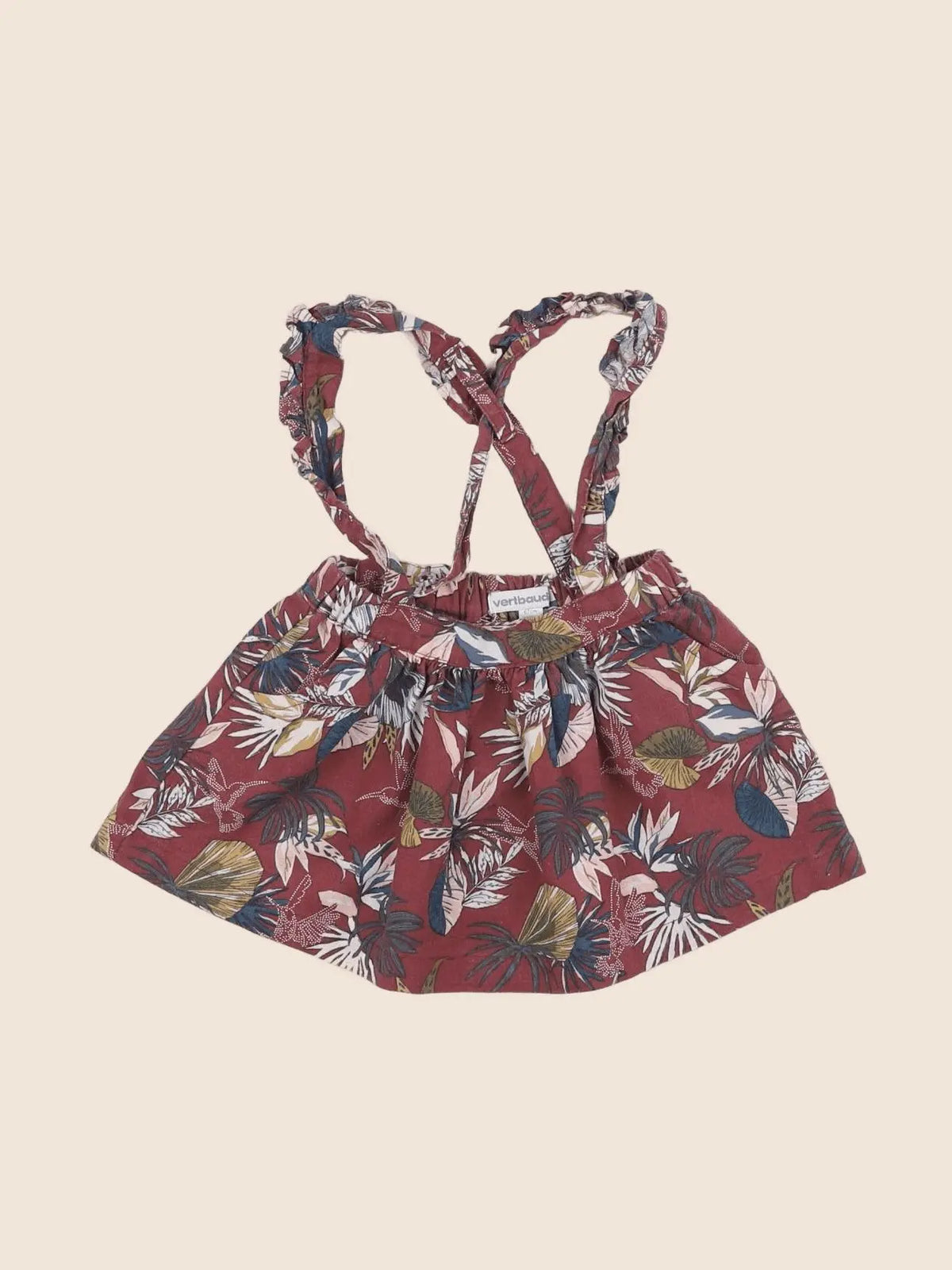 Vertbaudet - jupe rouge - 6 mois