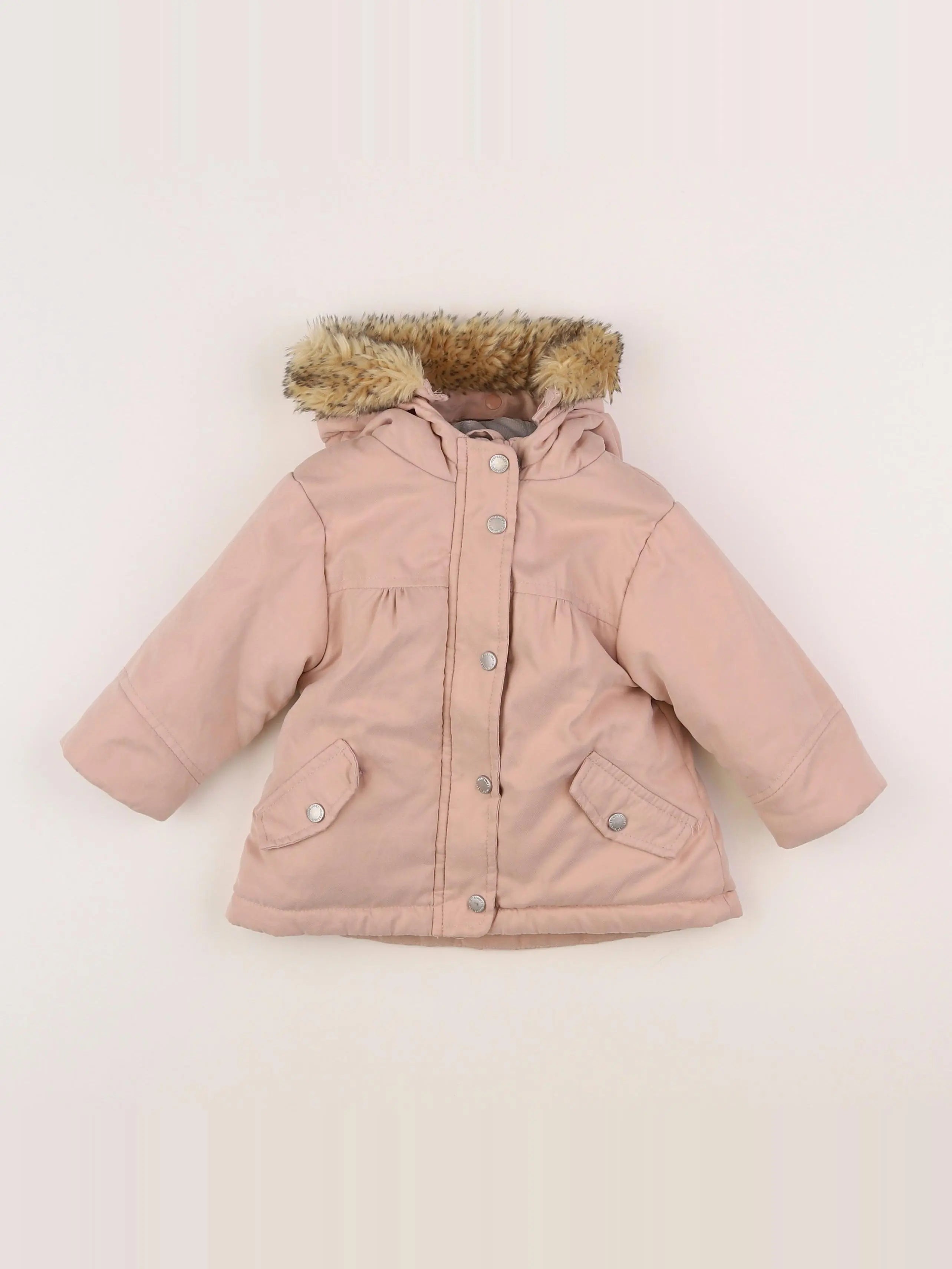 Vertbaudet - parka rose - 9 mois