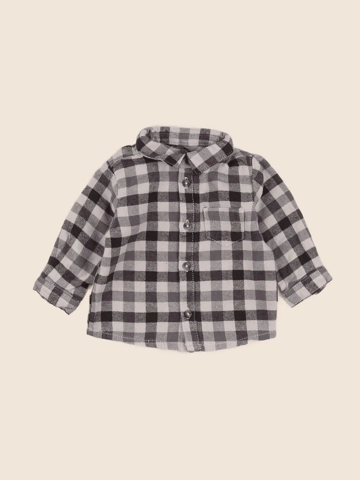 Vertbaudet - chemise marron - 6 mois