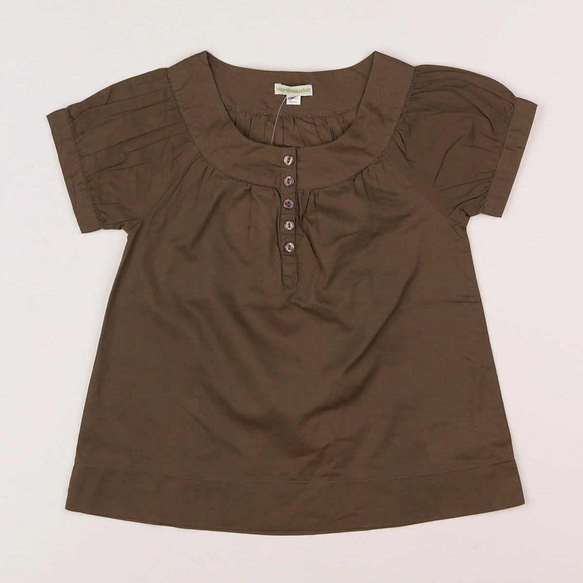 Vertbaudet - blouse marron - 8 ans