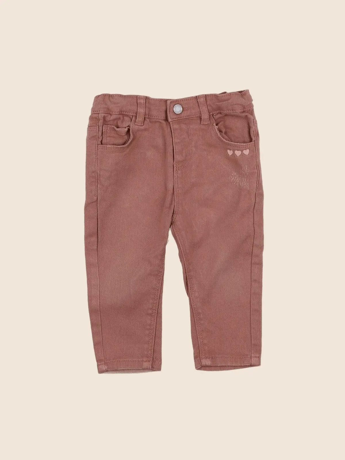 Vertbaudet - jean rose - 9 mois