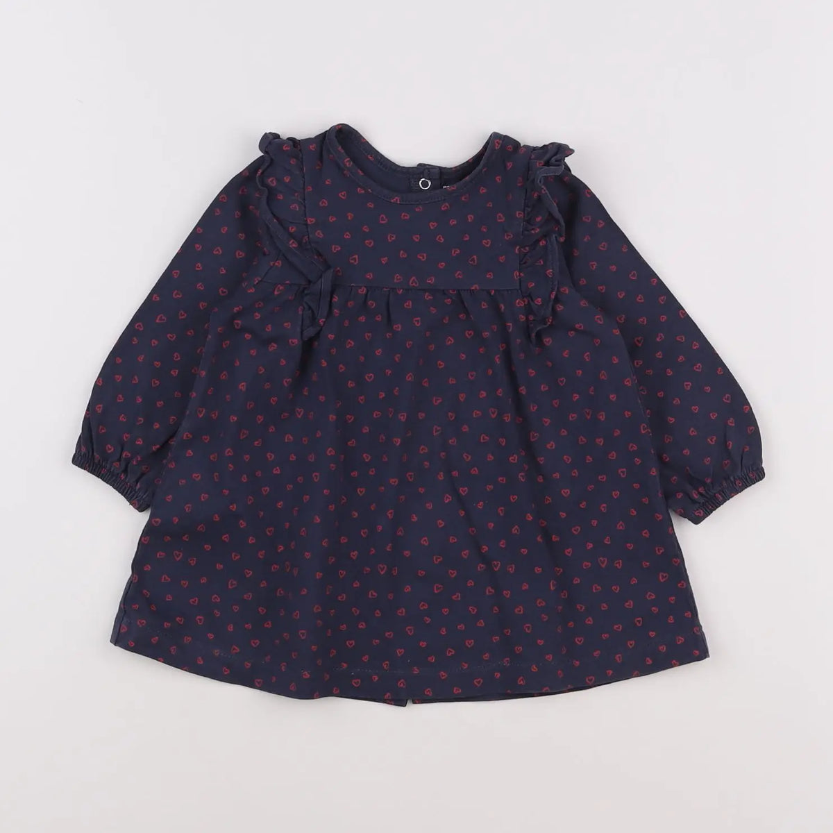 Vertbaudet - robe bleu - 12 mois