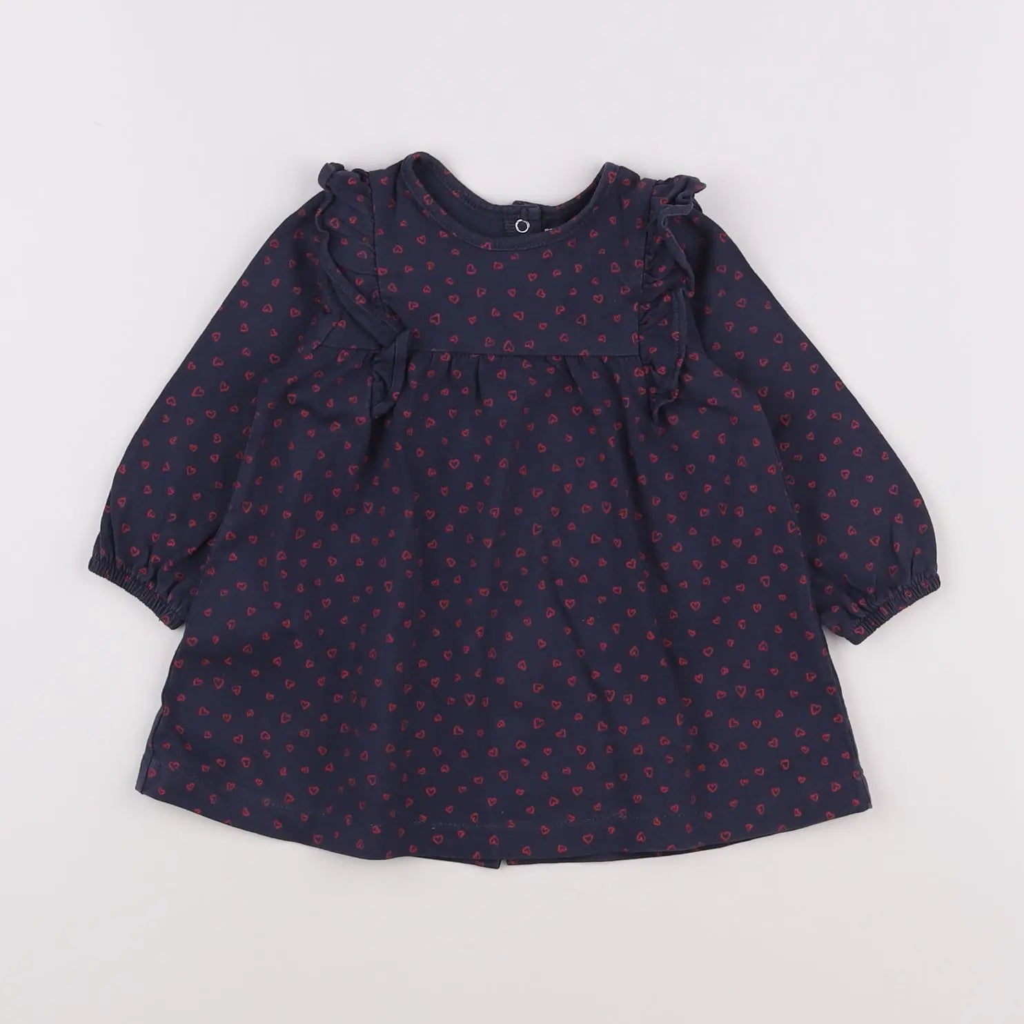Vertbaudet - robe bleu - 12 mois
