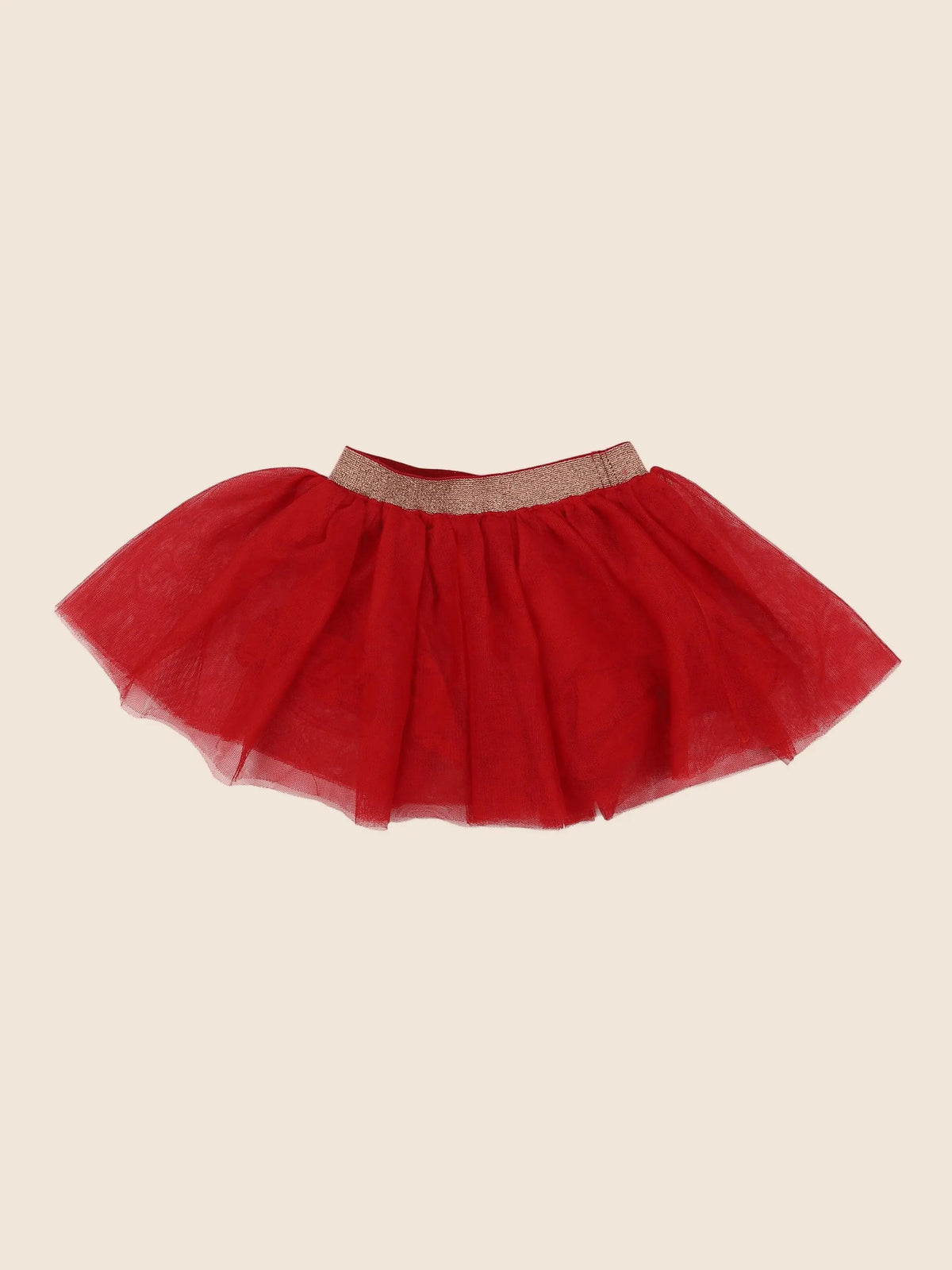 Vertbaudet - jupe rouge - 18 mois