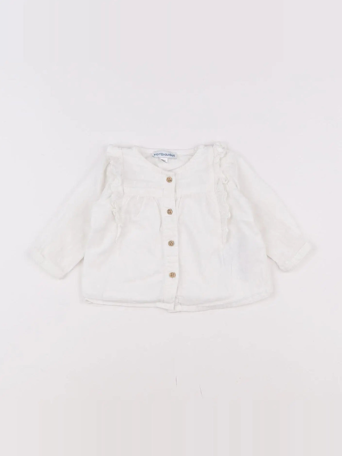 Vertbaudet - blouse blanc - 3 mois